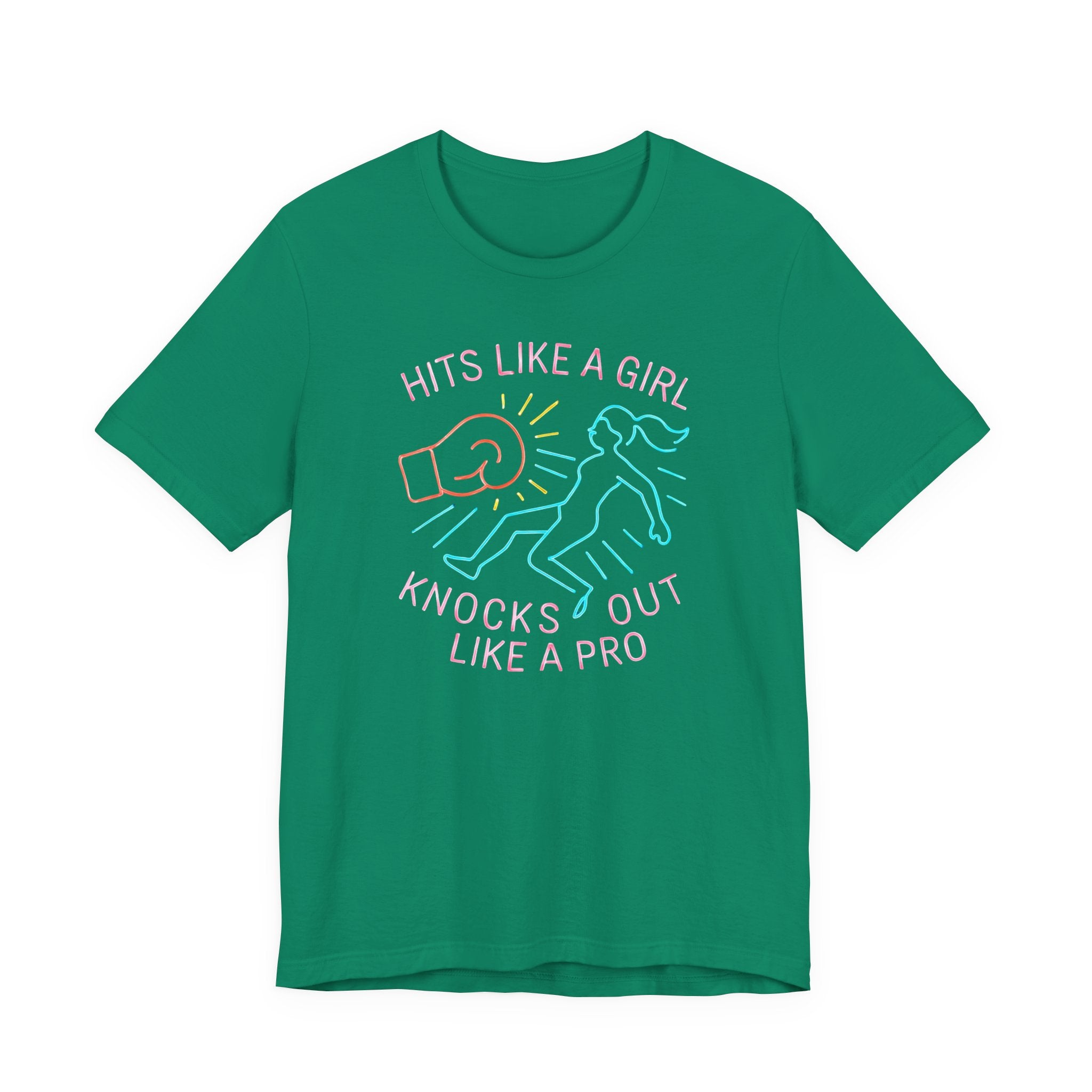 Empowering Girls Tee, Hits Like a Girl T-Shirt