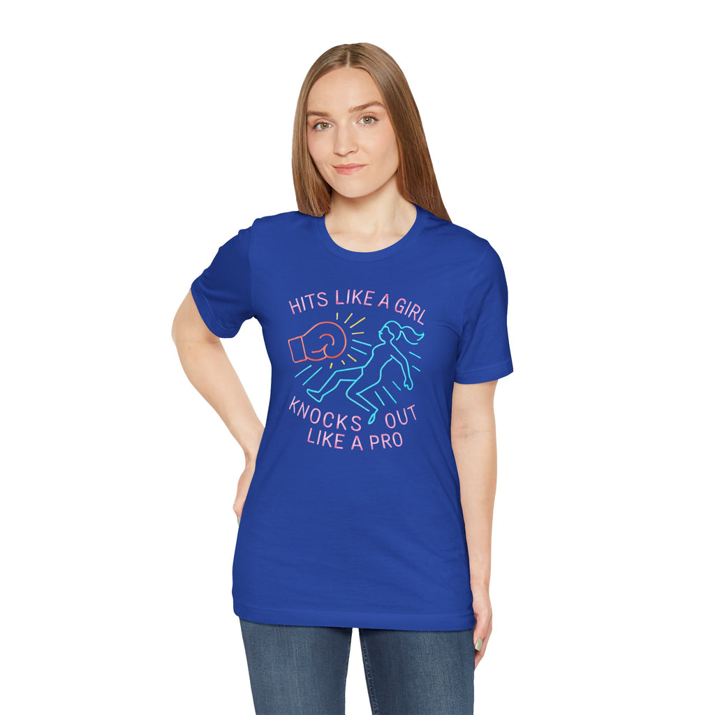 Empowering Girls Tee, Hits Like a Girl T-Shirt