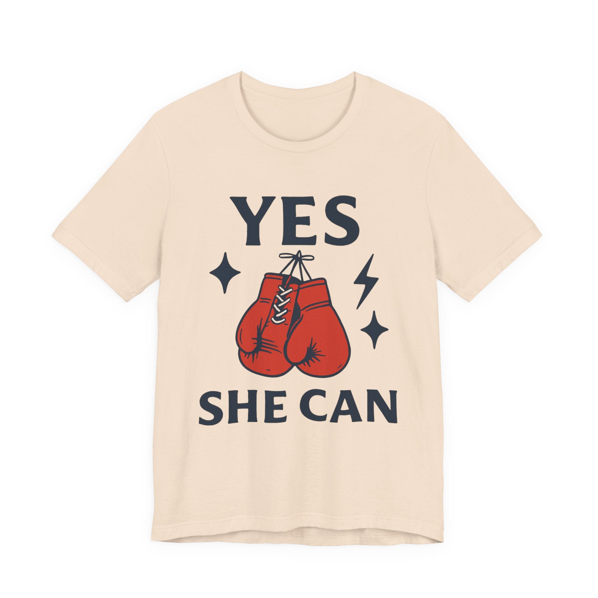 Yes, She Can Boxing Unisex Tee