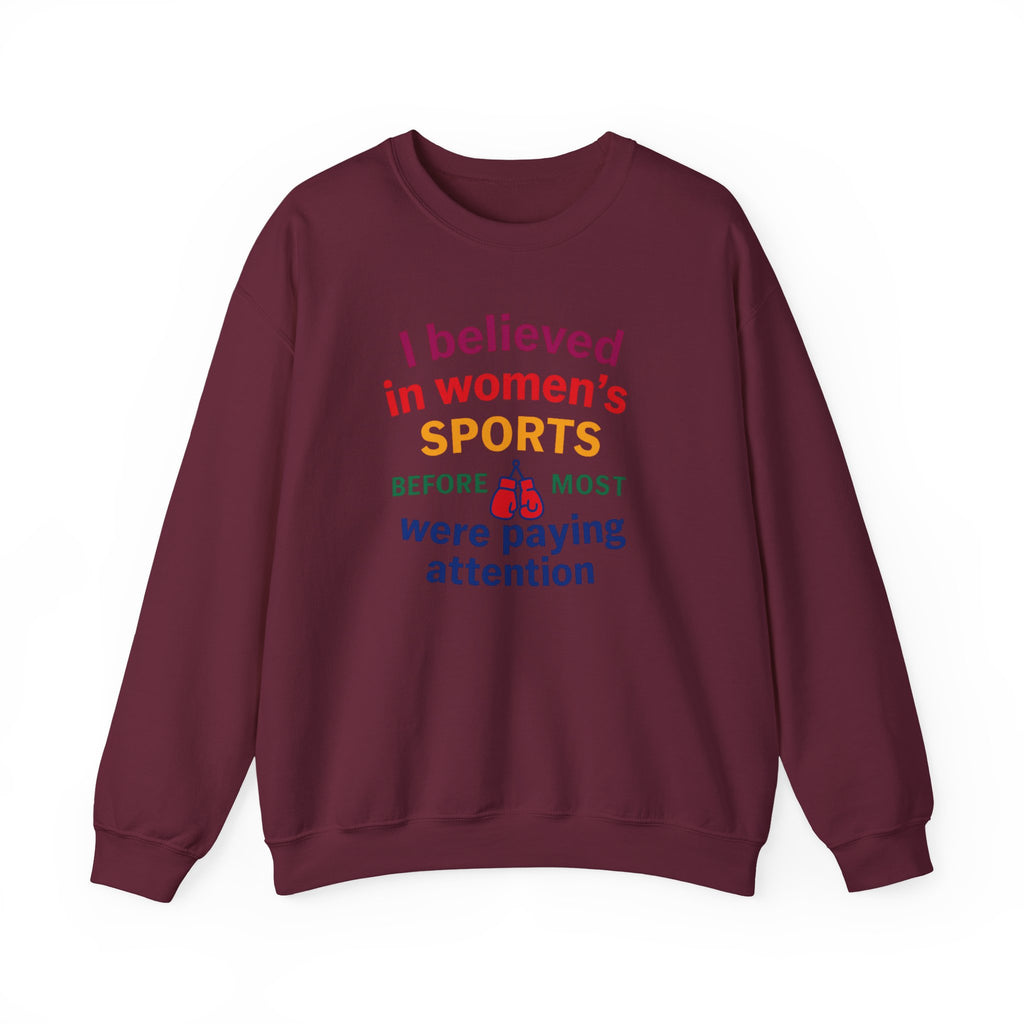 Sporty Statement Crewneck Sweatshirt, Women's Sports