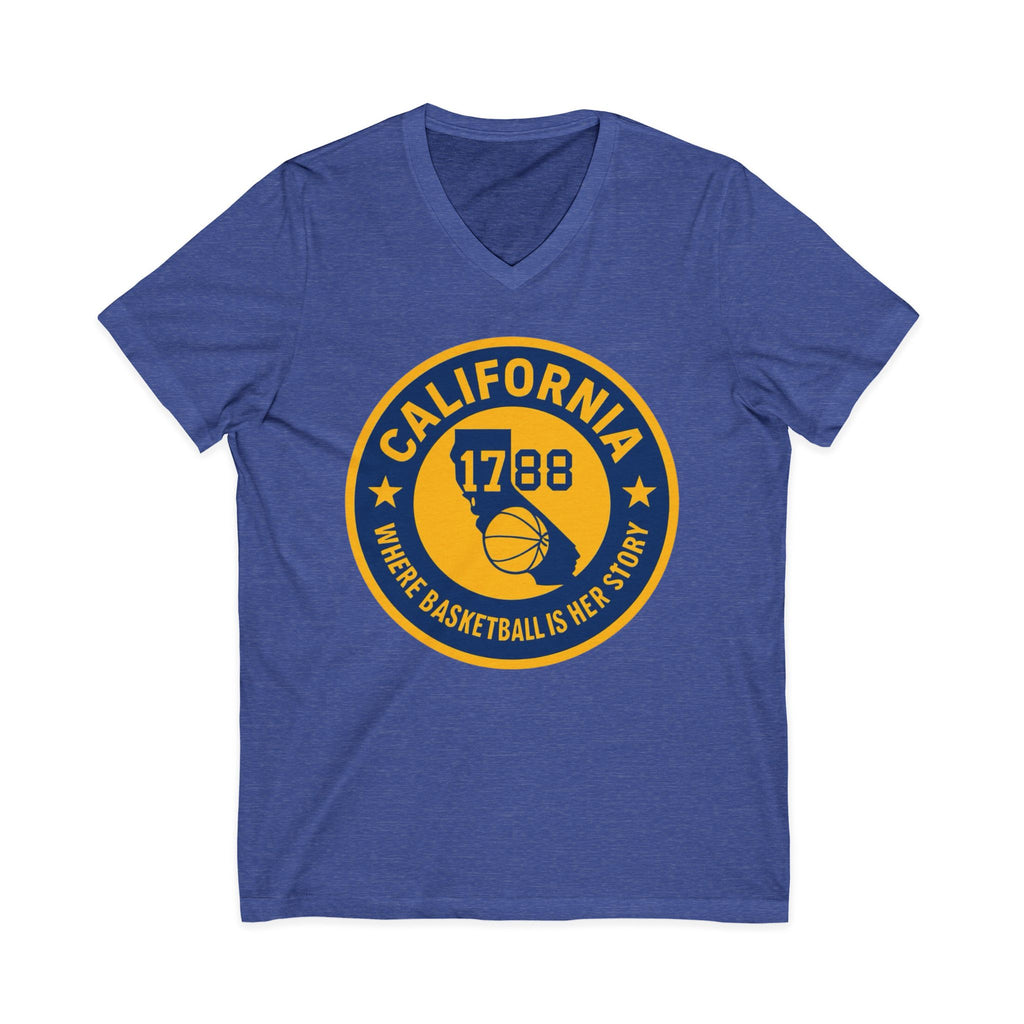 California Basketball V-Neck Tee - Celebrate Your Love for the Game!