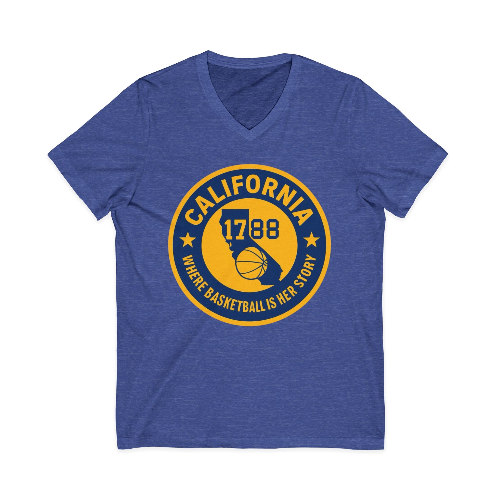 California Basketball V-Neck Tee - Celebrate Your Love for the Game!