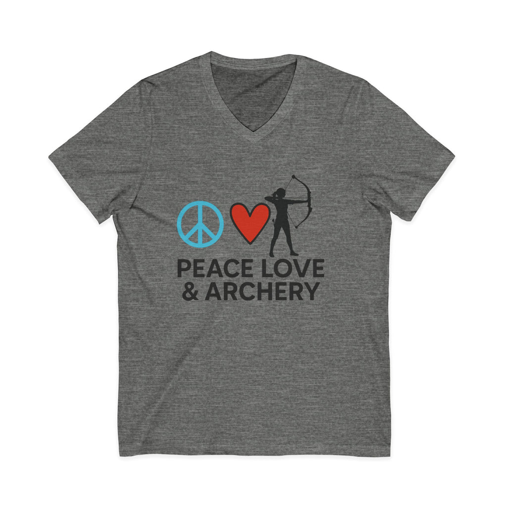 Peace Love & Archery V-Neck Tee