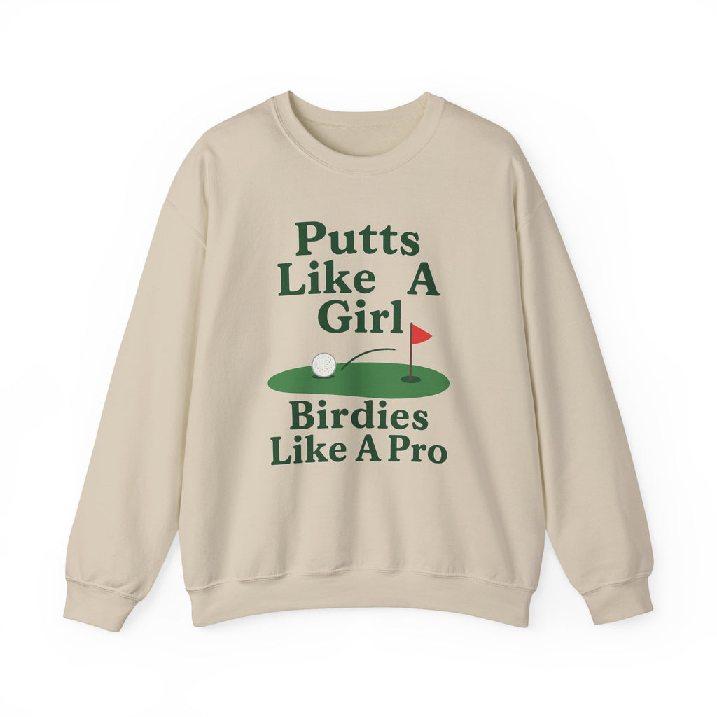 Putts Like A Girl Sweatshirt, Unisex Crewneck
