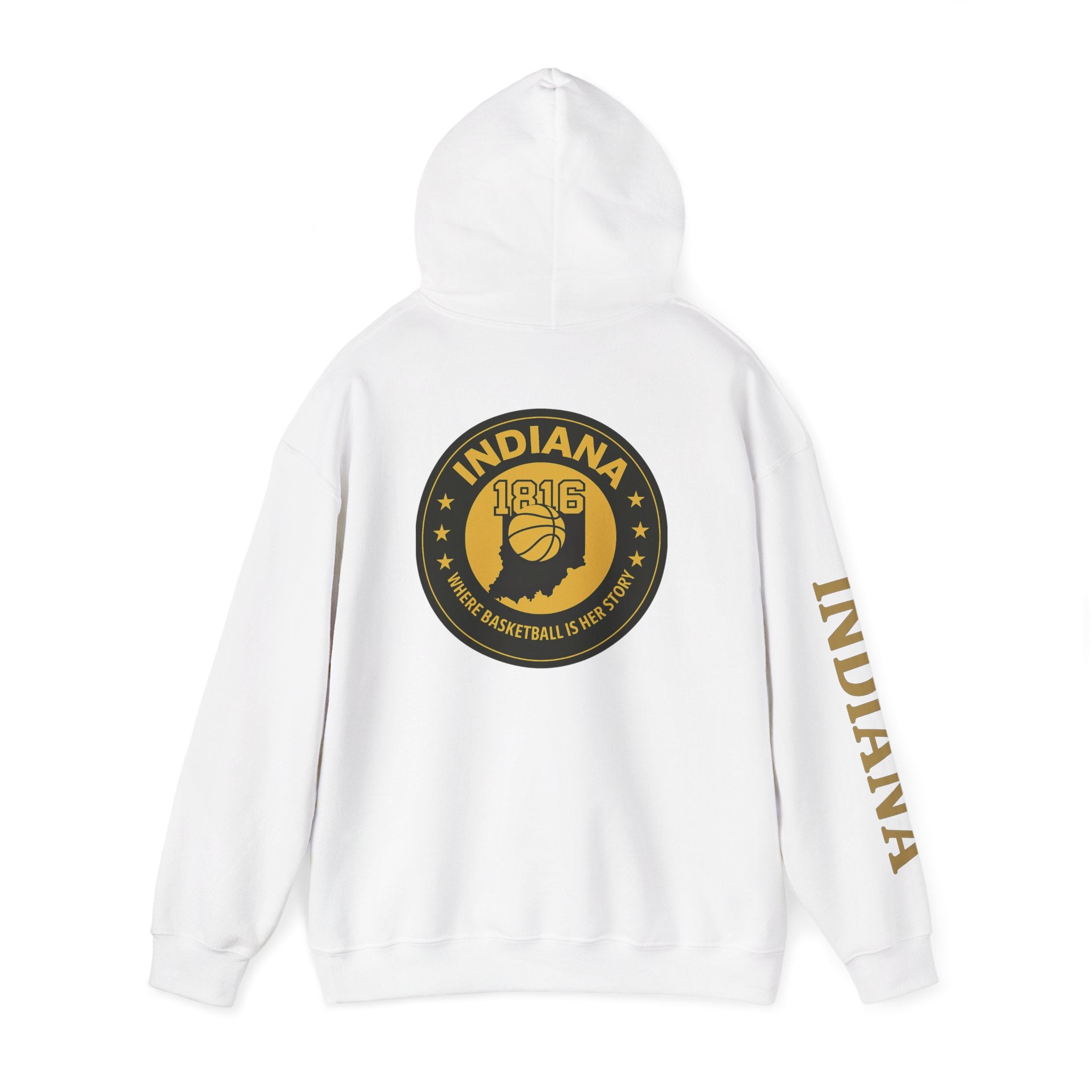 Hoodie — Indiana Basketball 1816 Vintage State Emblem