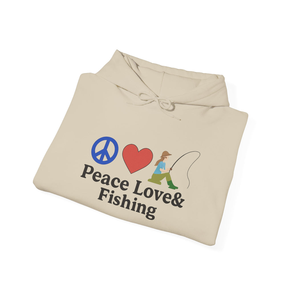 Peace Love & Fishing Hoodie