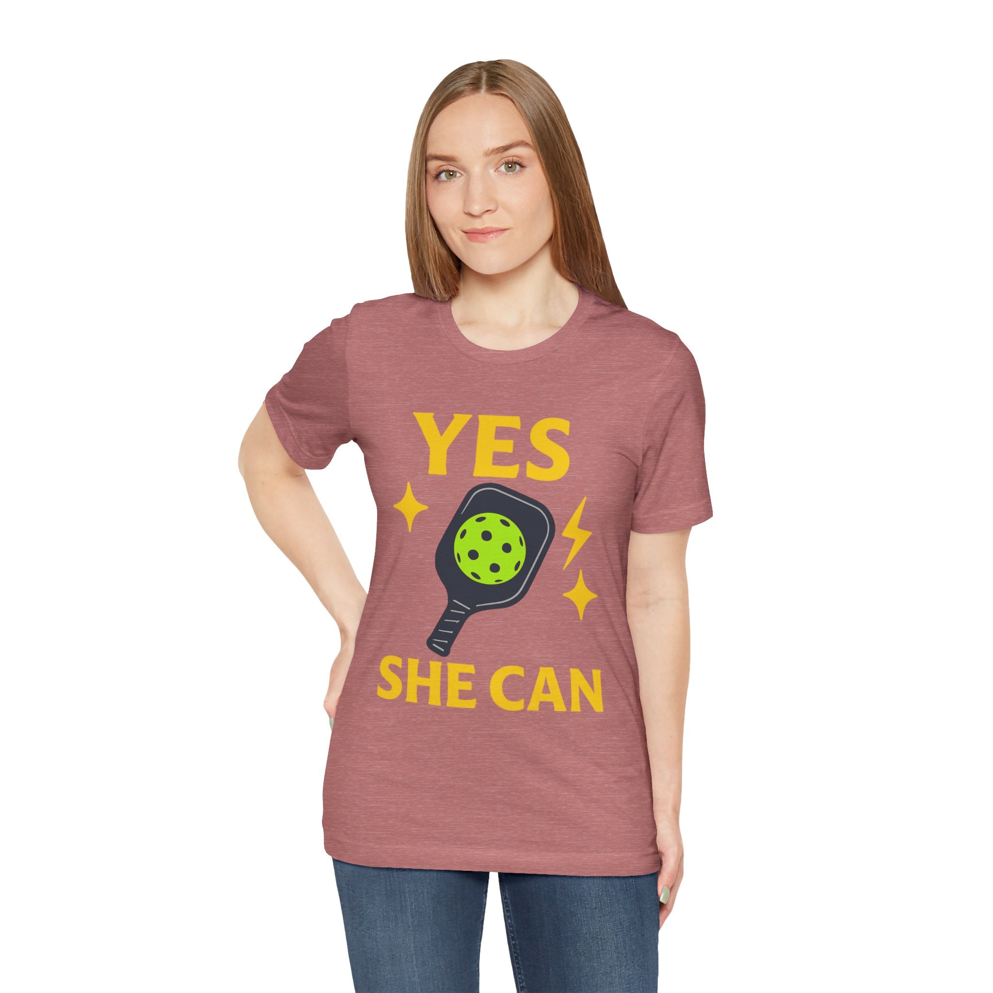 Yes, She Can Pickleball Unisex Tee