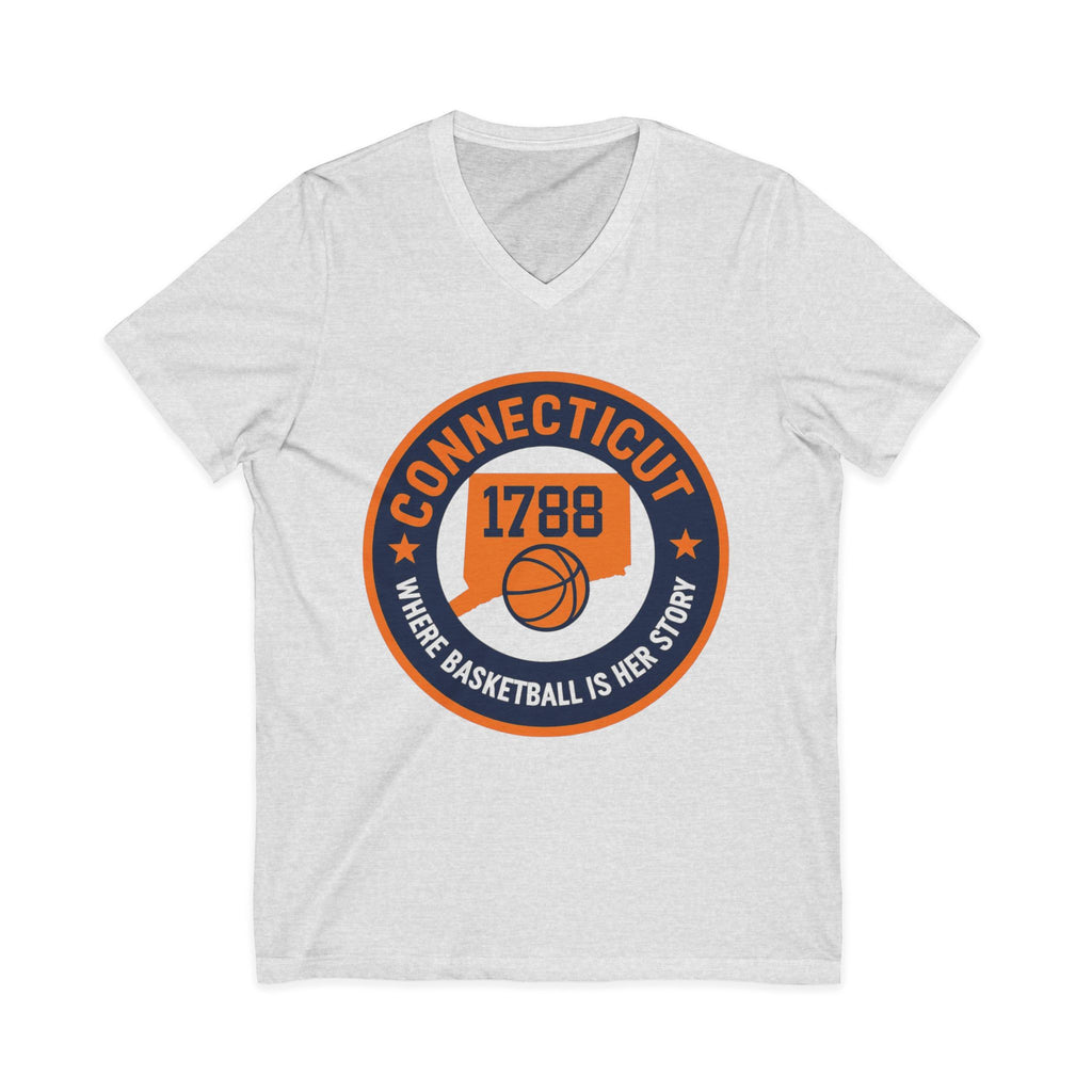 Connecticut Basketball V-Neck Tee - Celebrate Your Love for the Game!
