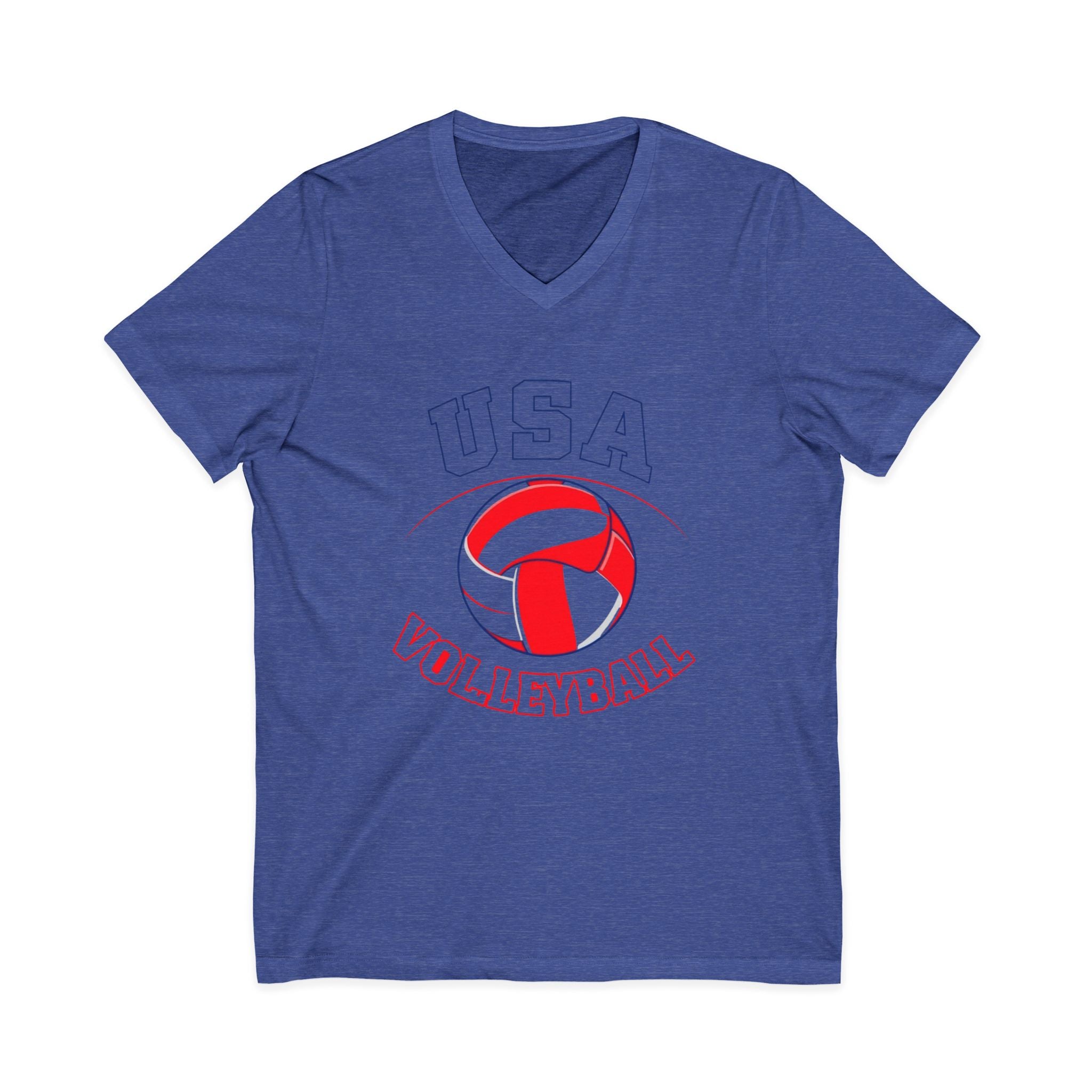 USA Volleyball V-Neck Tee