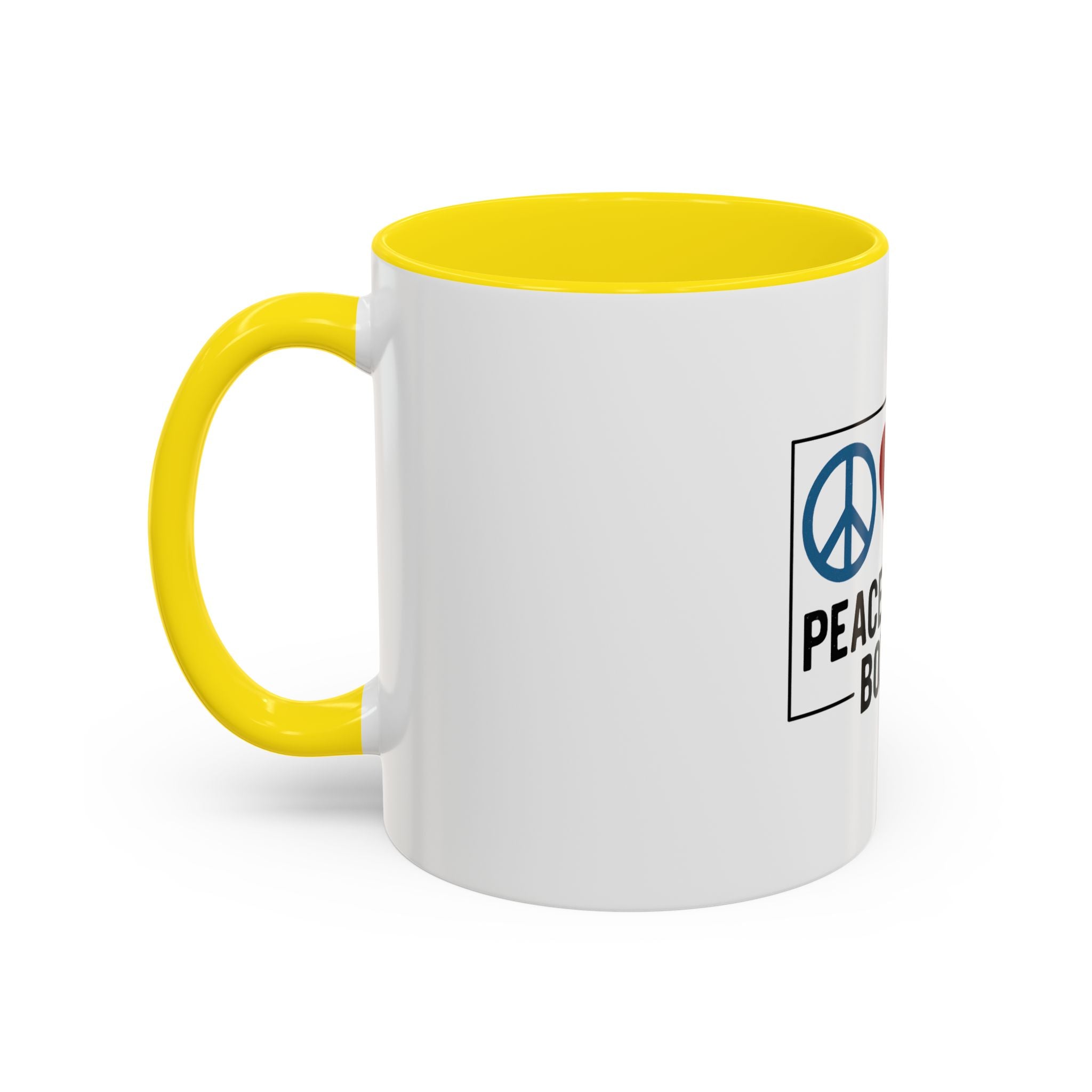 Peace Love & Boxing Mug | Accent Coffee Mug