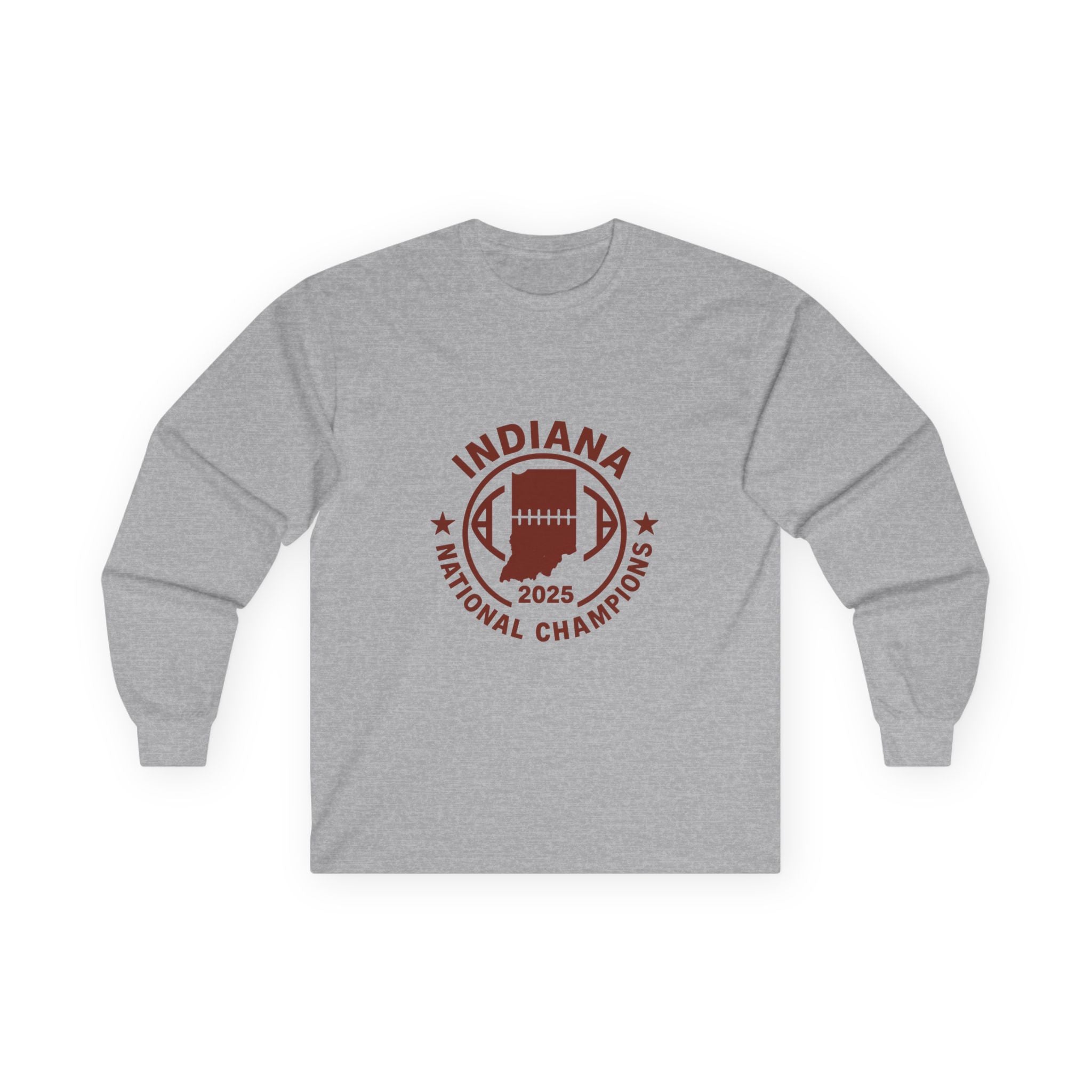 Indiana 2025 National Champions Football Long Sleeve Tee