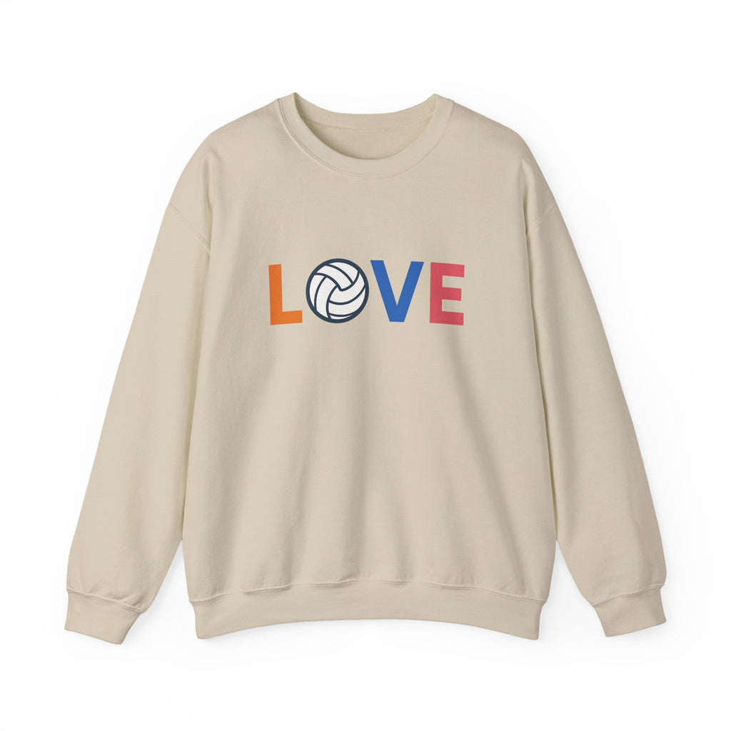 Volleyball Love Sweatshirt - Cozy Unisex Crewneck