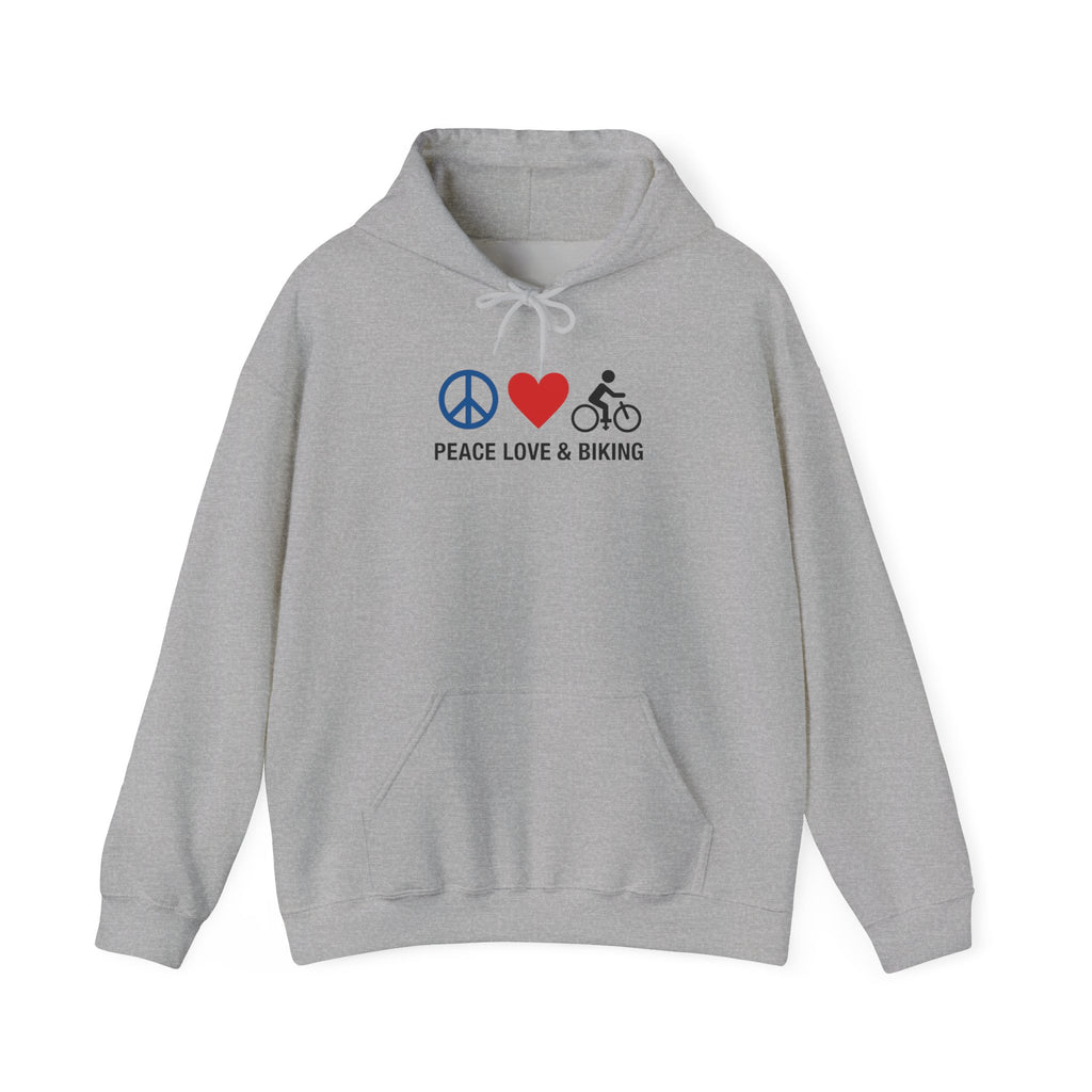 Peace Love & Biking Hoodie