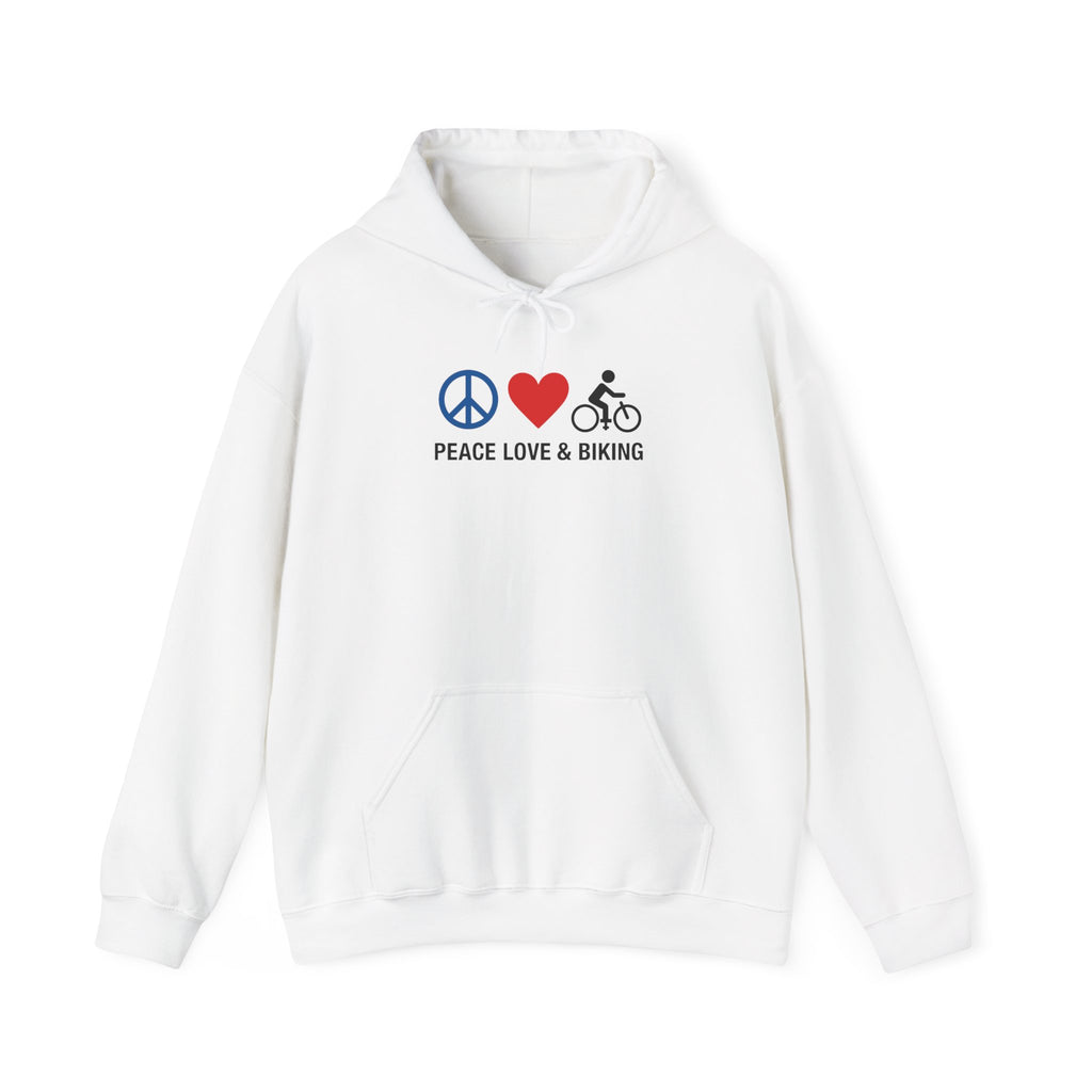 Peace Love & Biking Hoodie