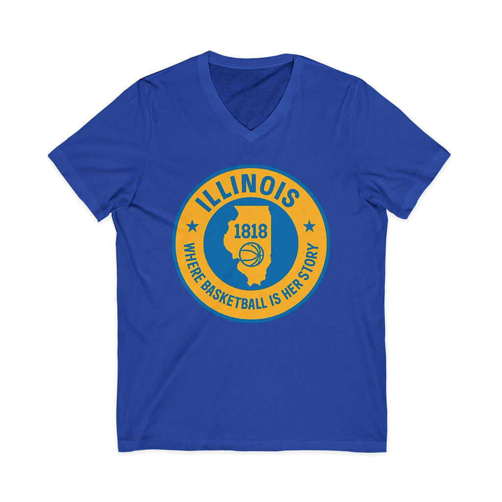 Illinois Basketball Heritage V-Neck Tee