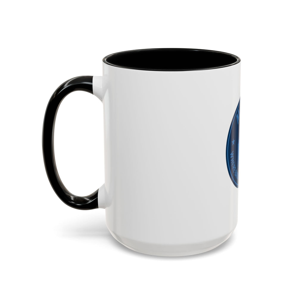 Maine Basketball Mug – 'Where Basketball Is Her Story' Accent Coffee Cup (11/15oz)