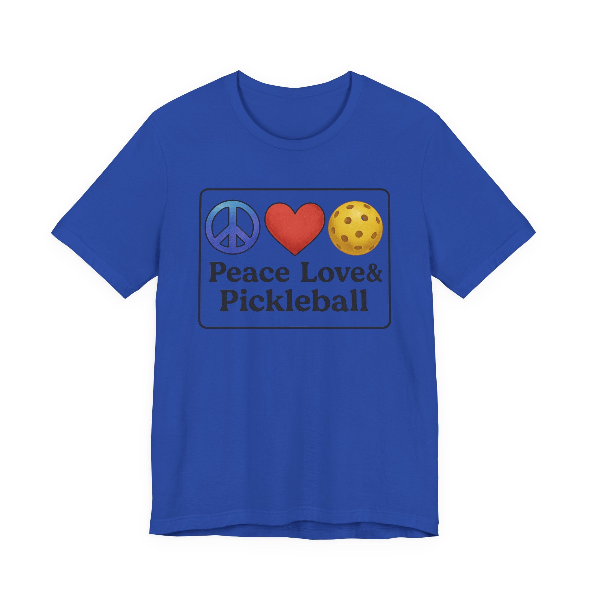 Peace Love & Pickleball Unisex Tee, Fun Pickleball Shirt