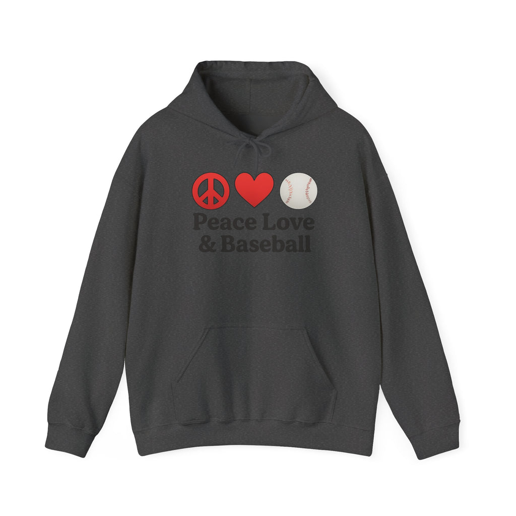 Peace Love & Baseball Hoodie