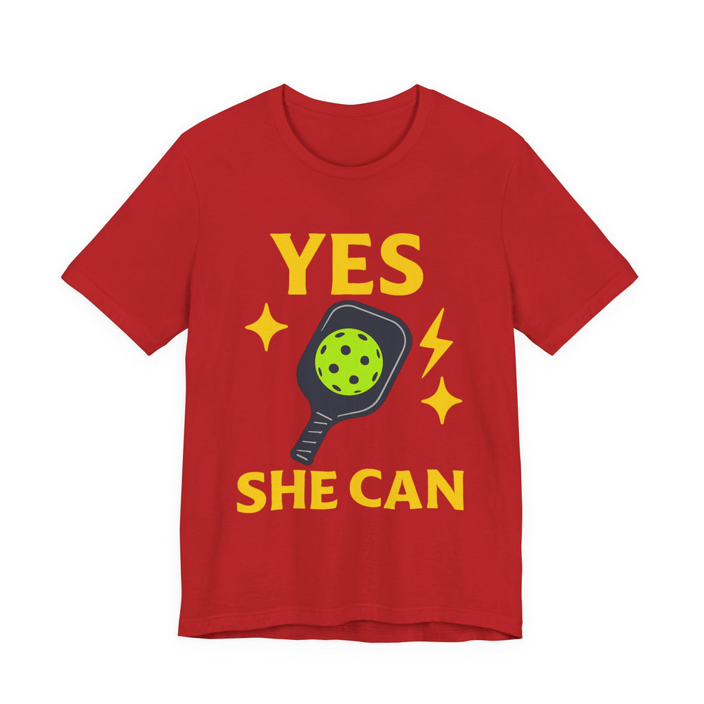 Yes, She Can Pickleball Unisex Tee