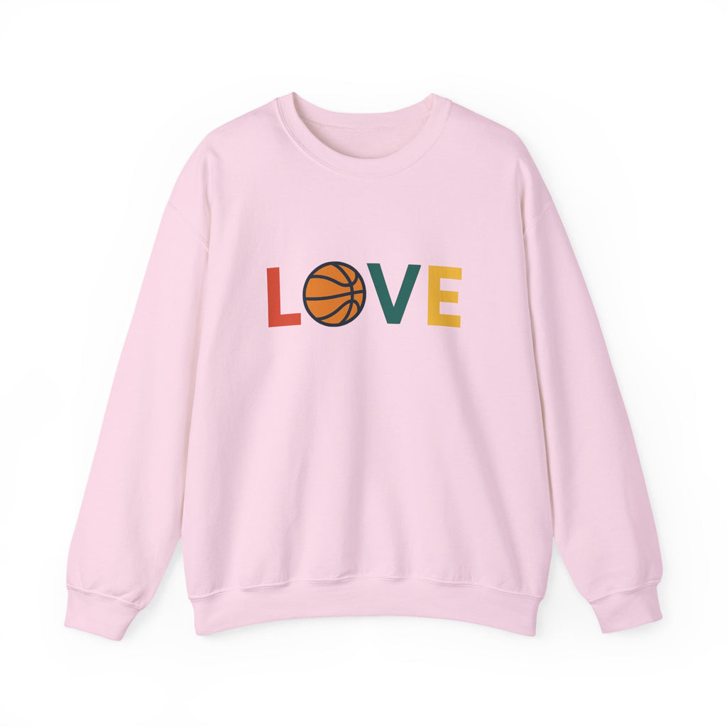 Love Basketball Sweatshirt, Unisex Crewneck