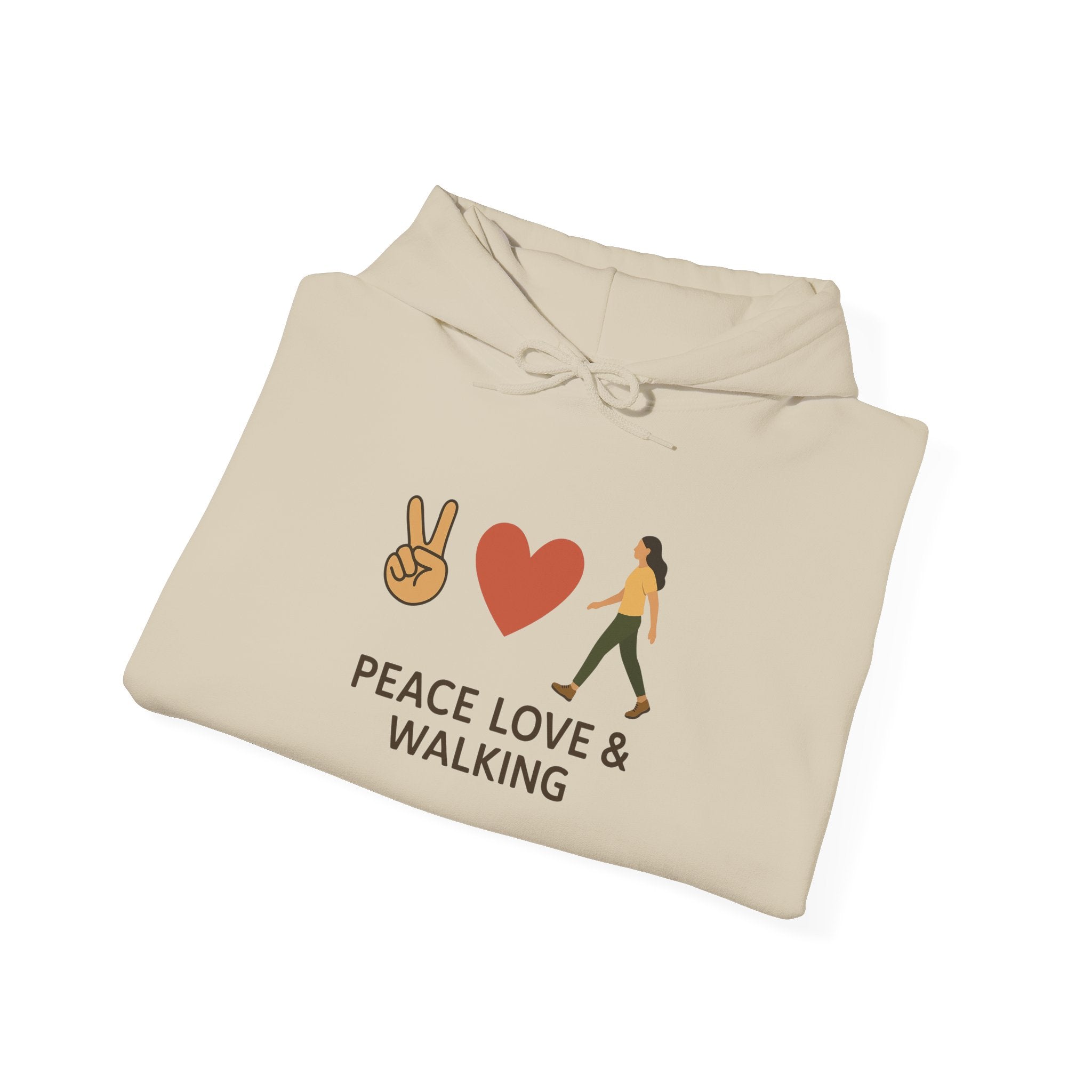 Peace Love & Walking Hoodie