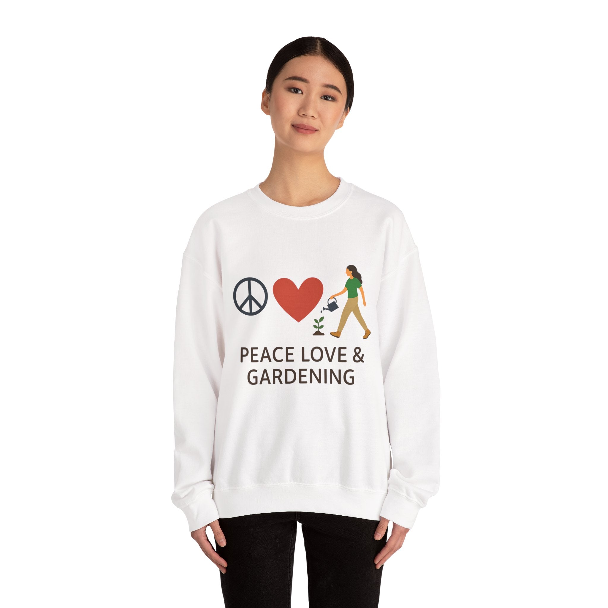 Peace, Love & Gardening Crewneck Sweatshirt
