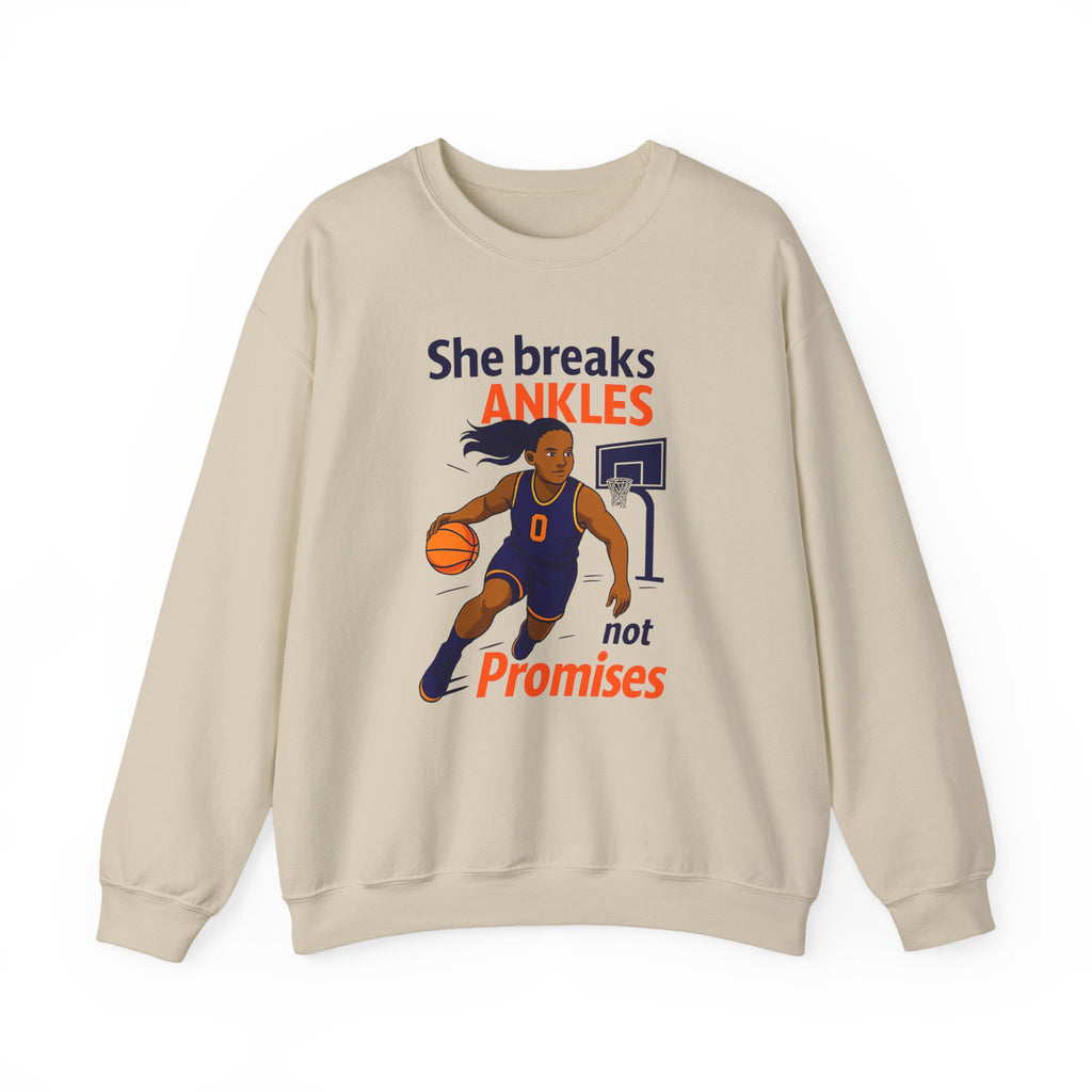 Basketball Sweatshirt, She Breaks Ankles Crewneck