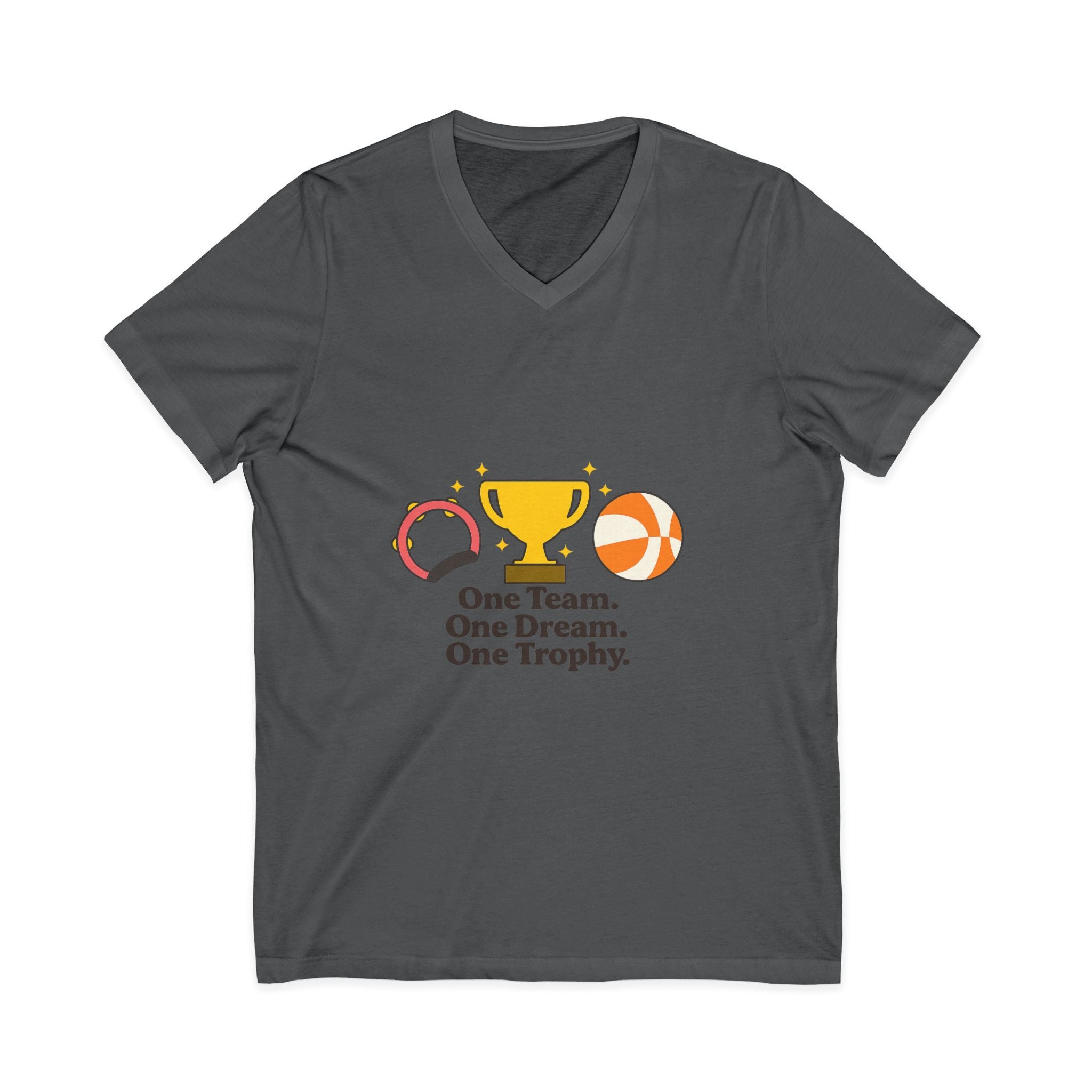 Unisex Jersey Short Sleeve V-Neck Tee