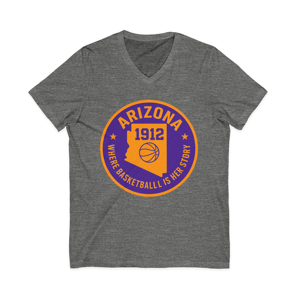 Arizona Basketball Women’s V-Neck Tee -Celebrate Your Love for the Game!