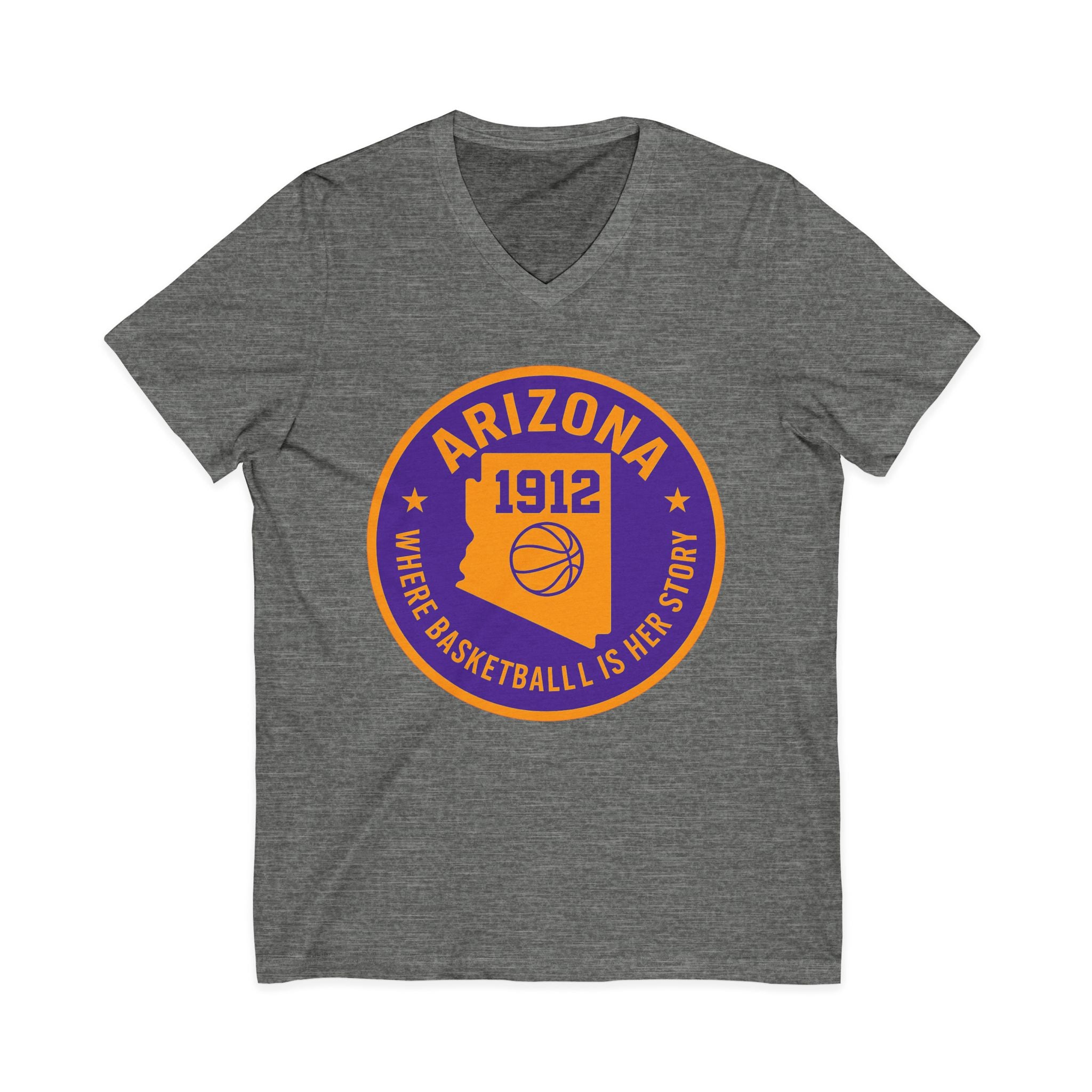 Arizona Basketball Women’s V-Neck Tee -Celebrate Your Love for the Game!