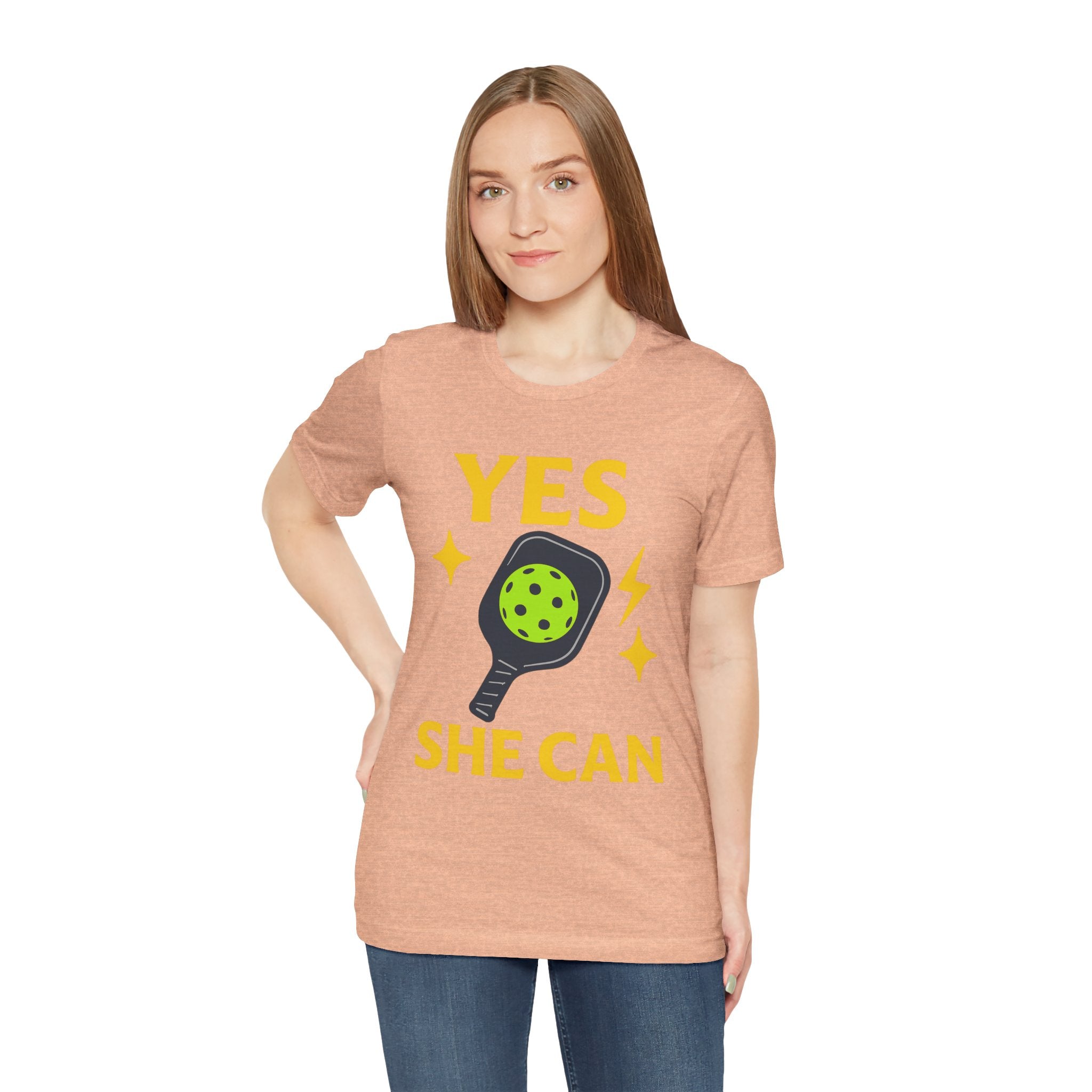 Yes, She Can Pickleball Unisex Tee