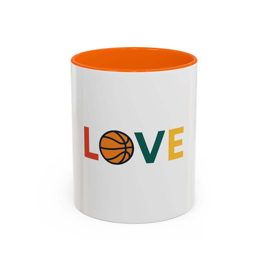 Basketball Love Accent Coffee Mug