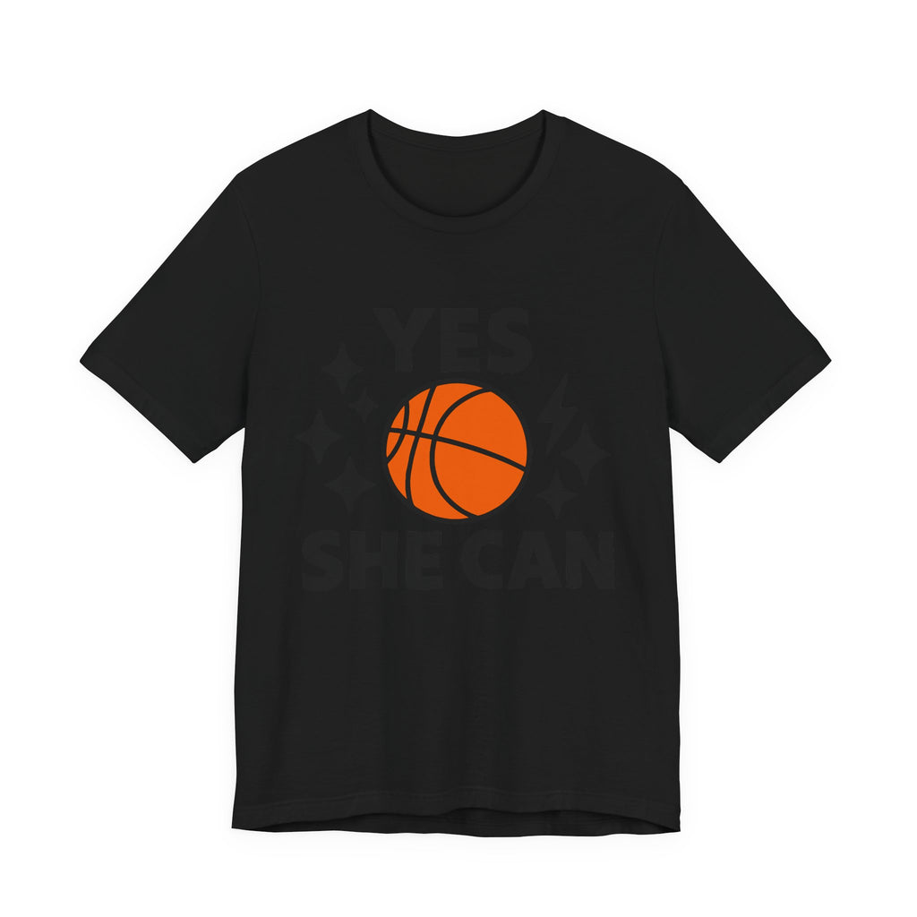 Yes, She Can Basketball Unisex Tee