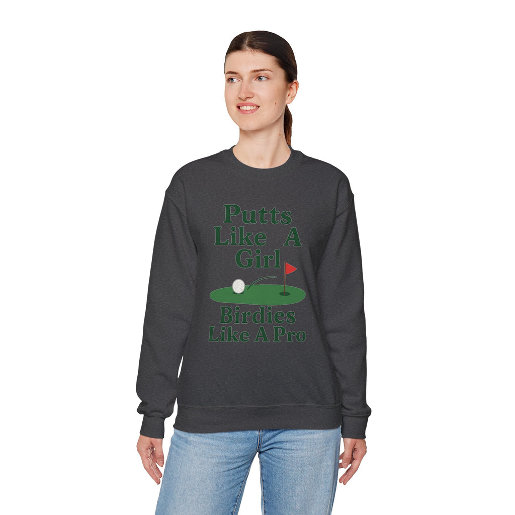 Putts Like A Girl Sweatshirt, Unisex Crewneck