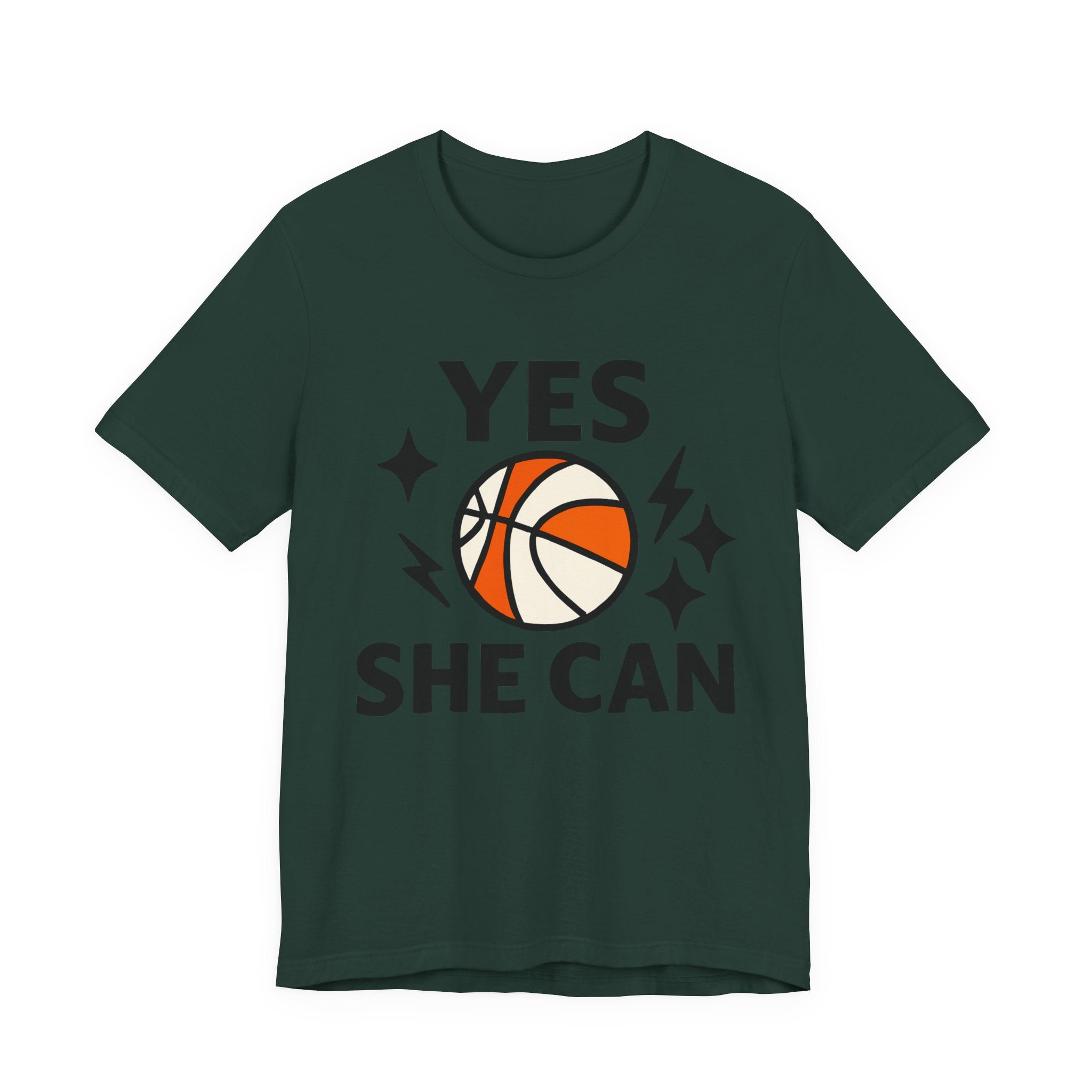 Yes, She Can Basketball Unisex Tee