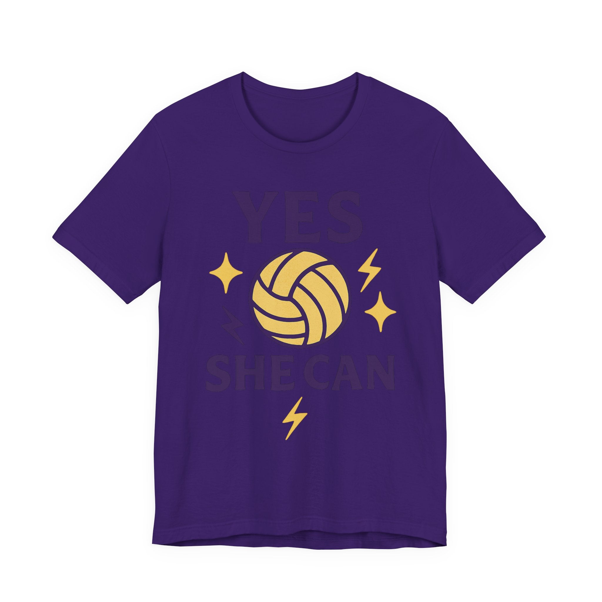 Yes, She Can Volleyball Unisex Tee