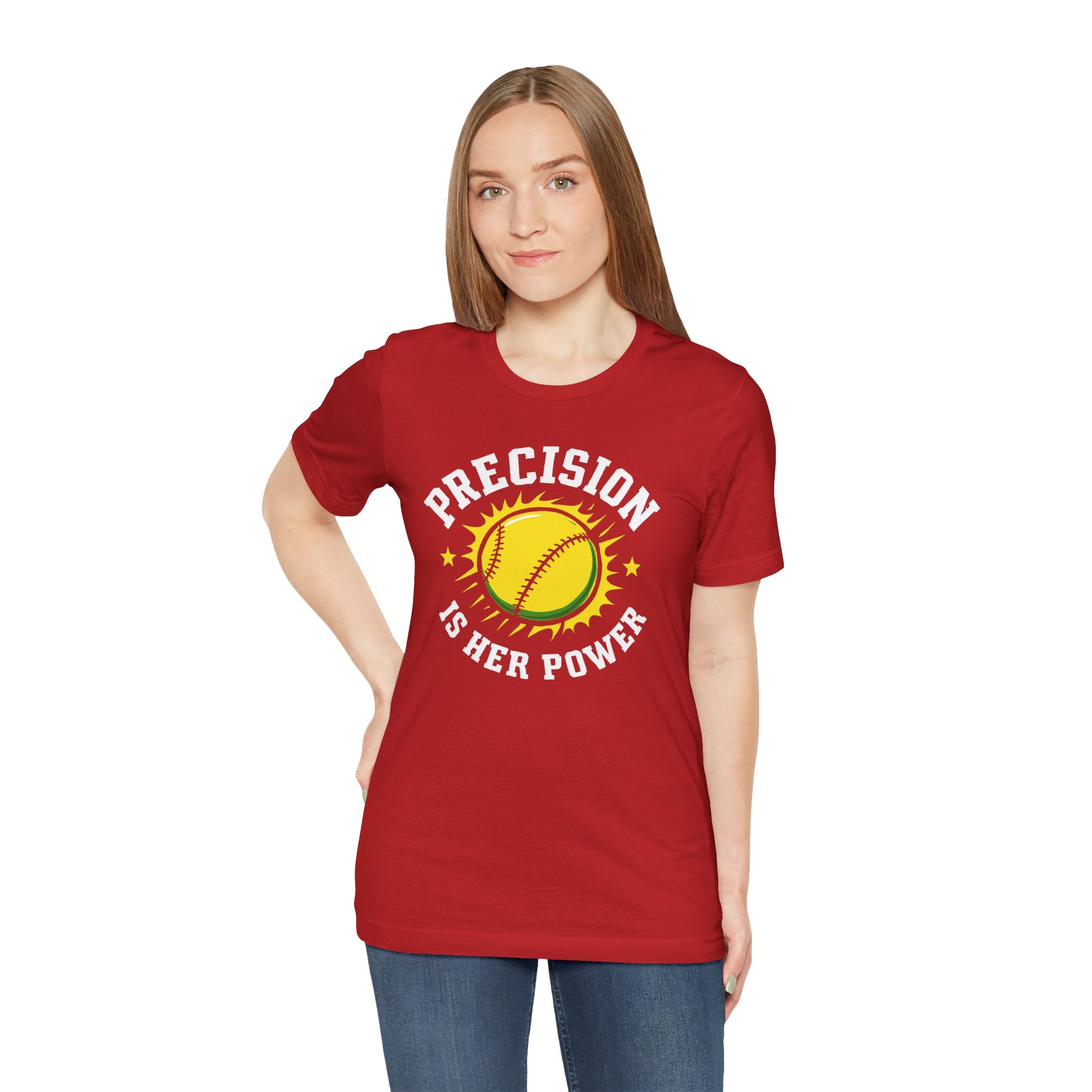 Softball Empowerment Tee - Precision is Her Power