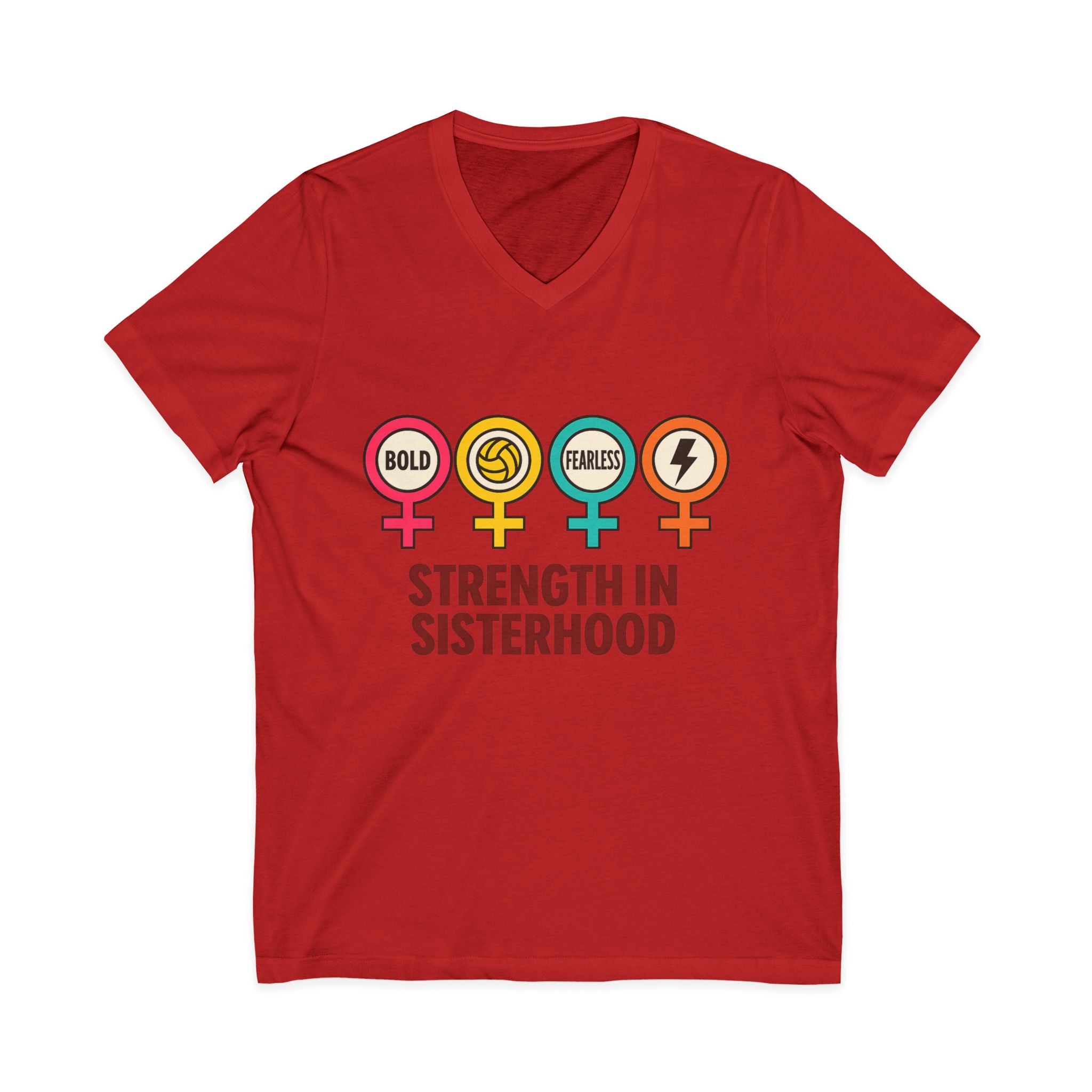 Strength in Sisterhood V-Neck Tee