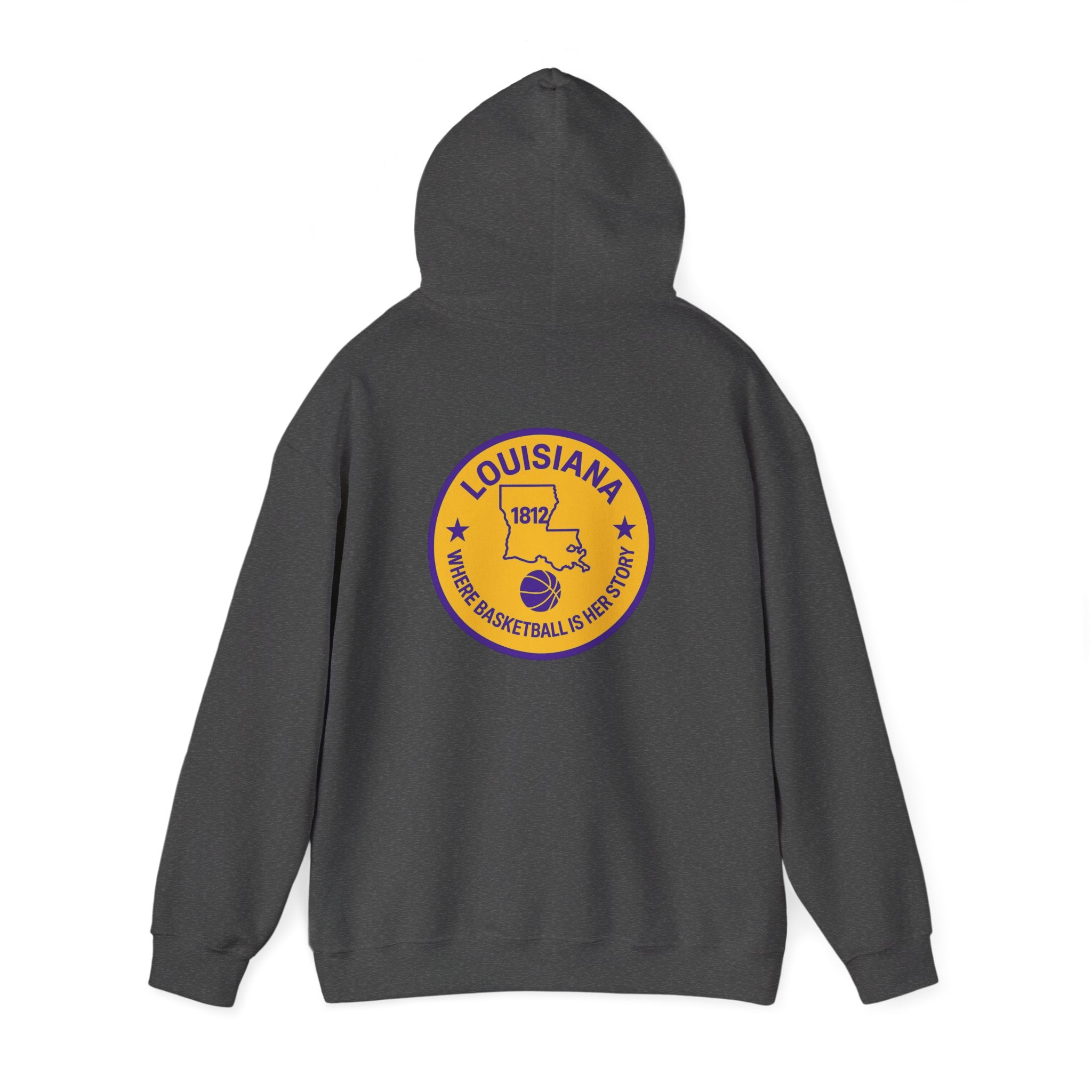 Louisiana Basketball State Emblem Hoodie — Retro Pelican State Logo