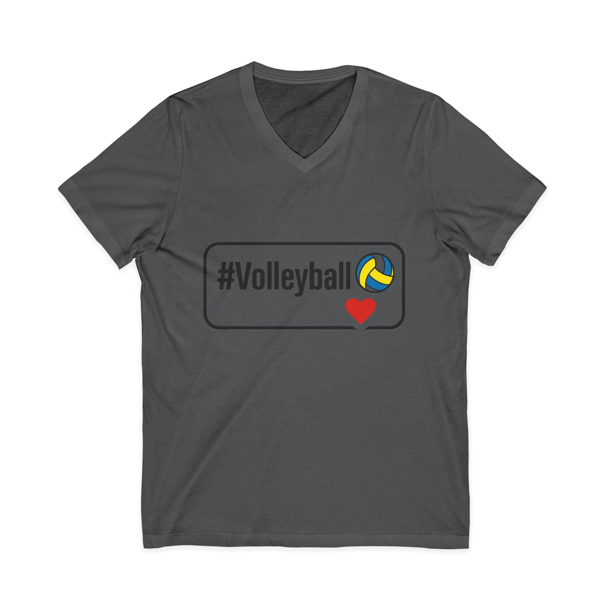 Unisex Volleyball V-Neck Tee - Love for the Game