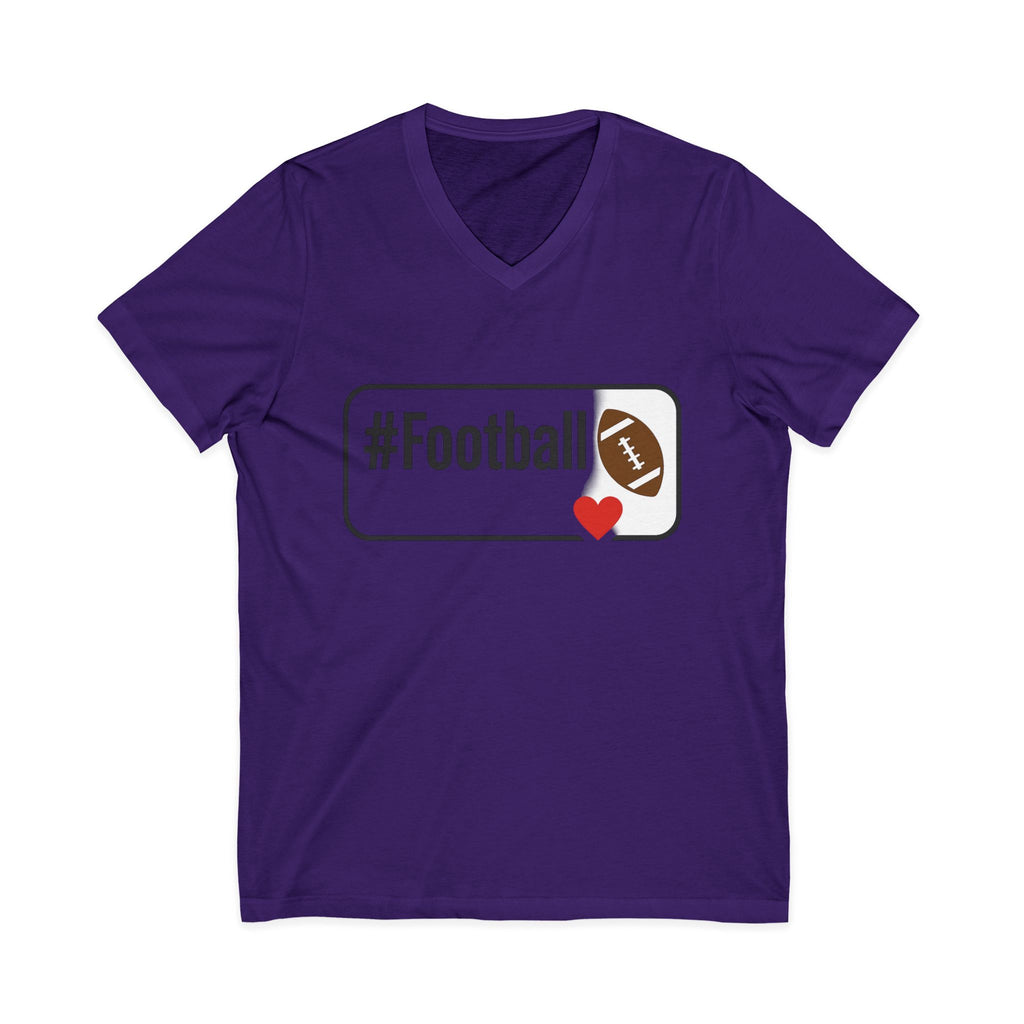Football Love V-Neck Tee