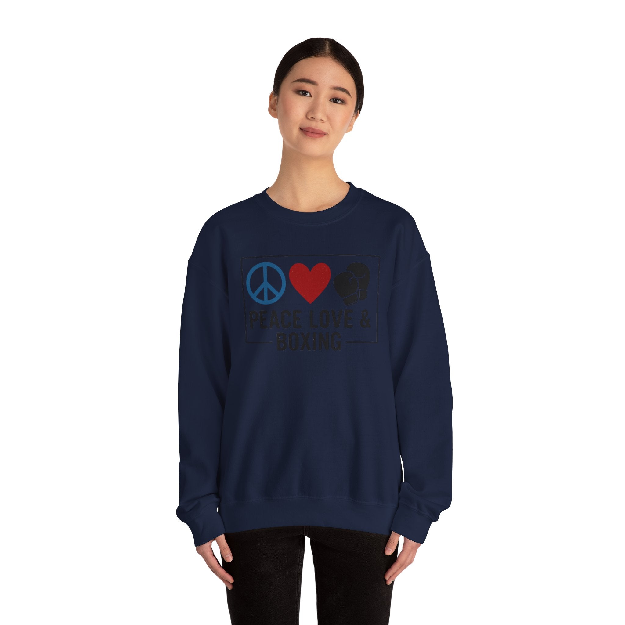 Peace Love Boxing Crewneck Sweatshirt