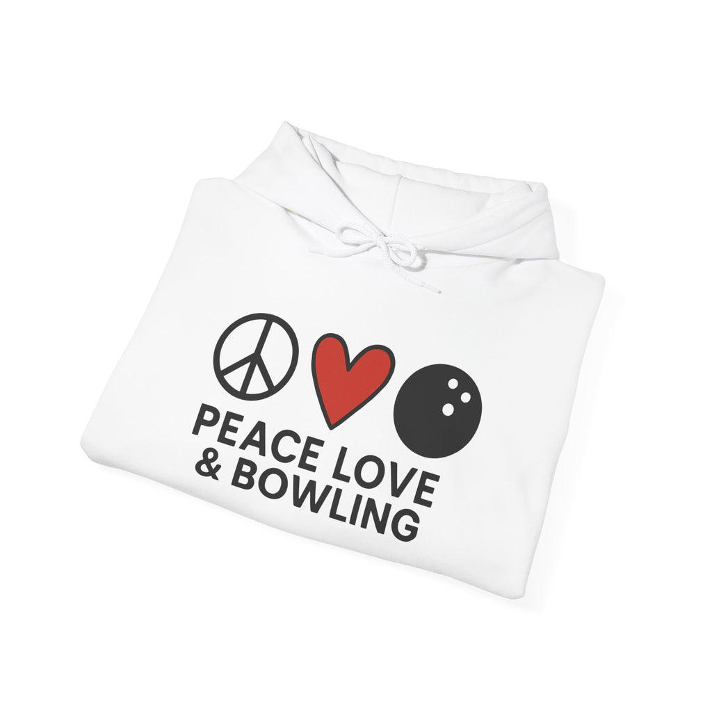Peace Love & Bowling Hoodie
