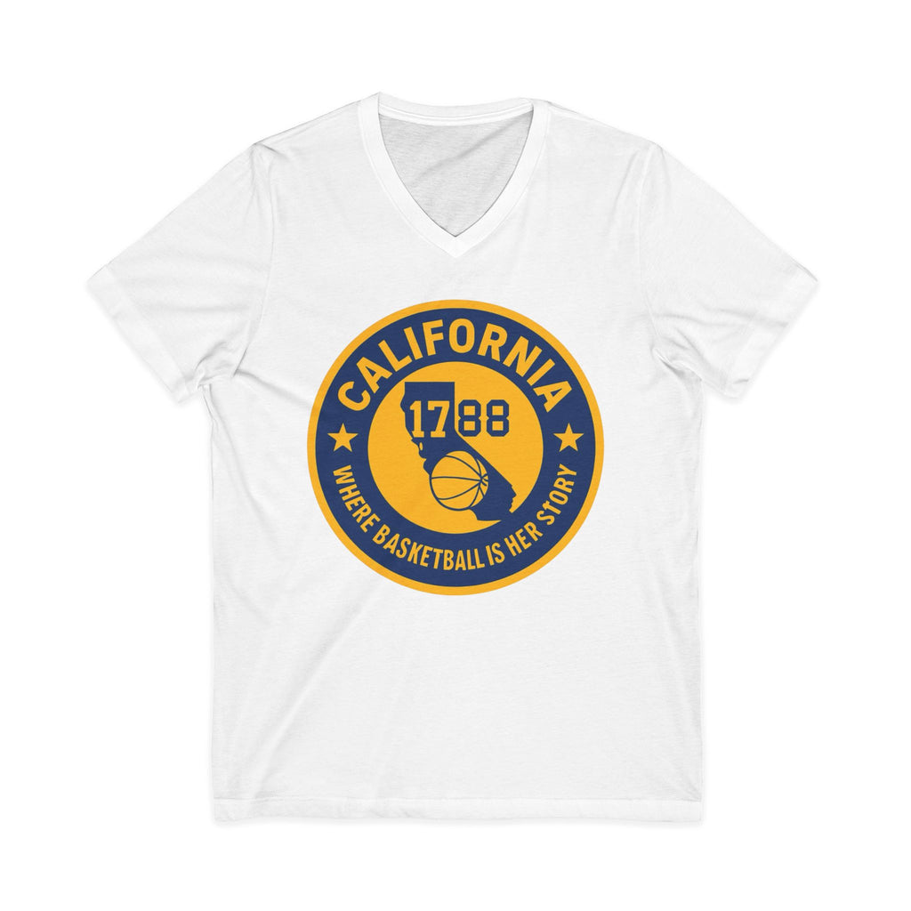 California Basketball V-Neck Tee - Celebrate Your Love for the Game!