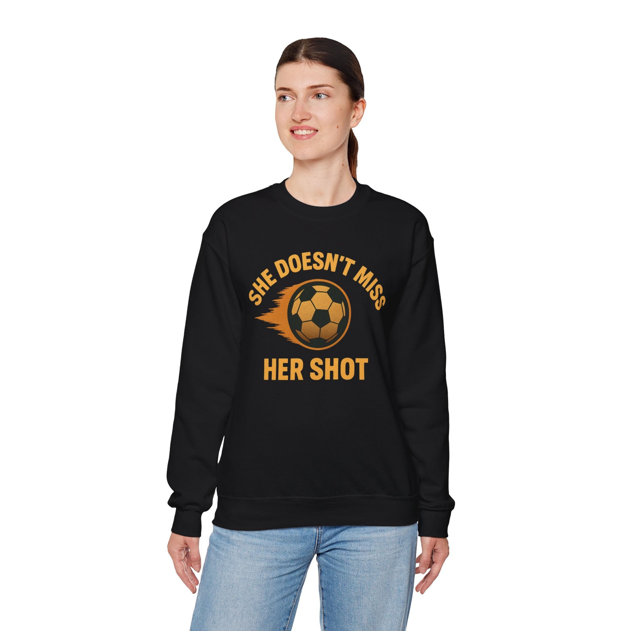 She Doesn't Miss Her Short Sweatshirt, Unisex Crewneck