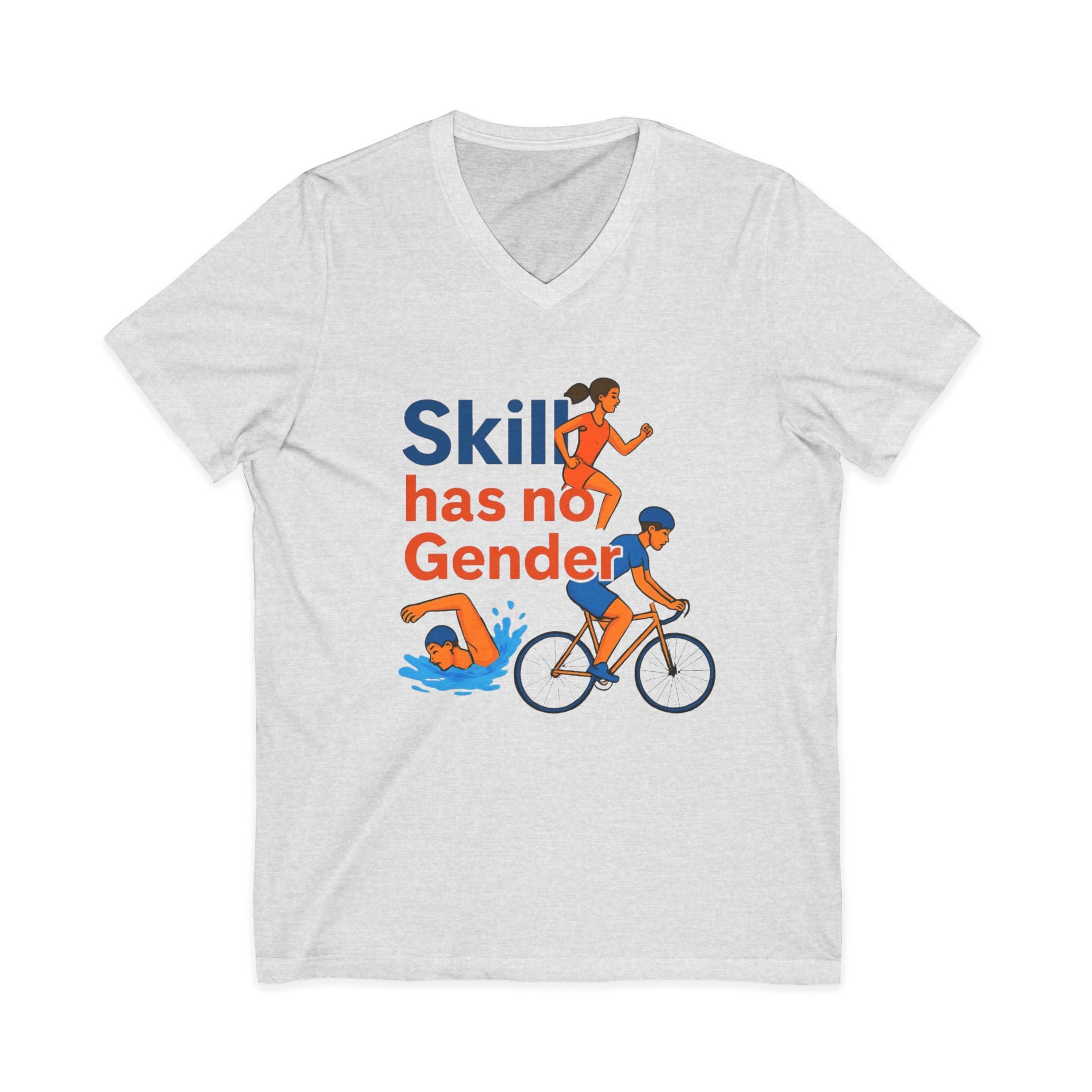 Skill Has No Gender V-Neck Tee