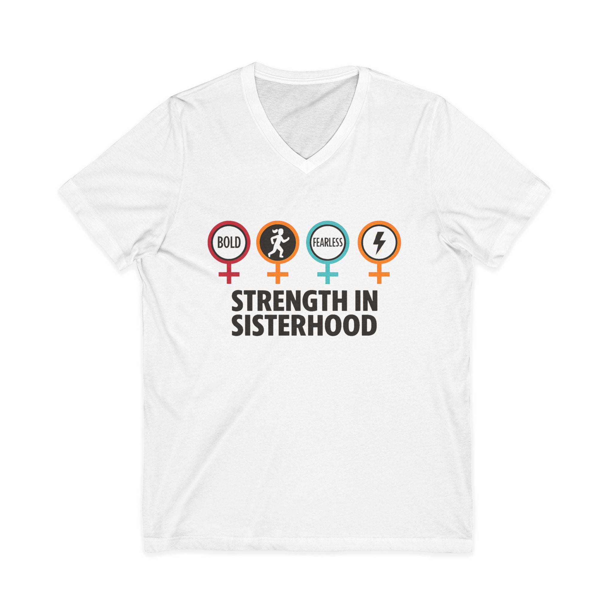 Strength in Sisterhood V-Neck Tee