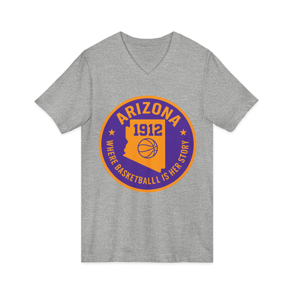Arizona Basketball Women’s V-Neck Tee -Celebrate Your Love for the Game!