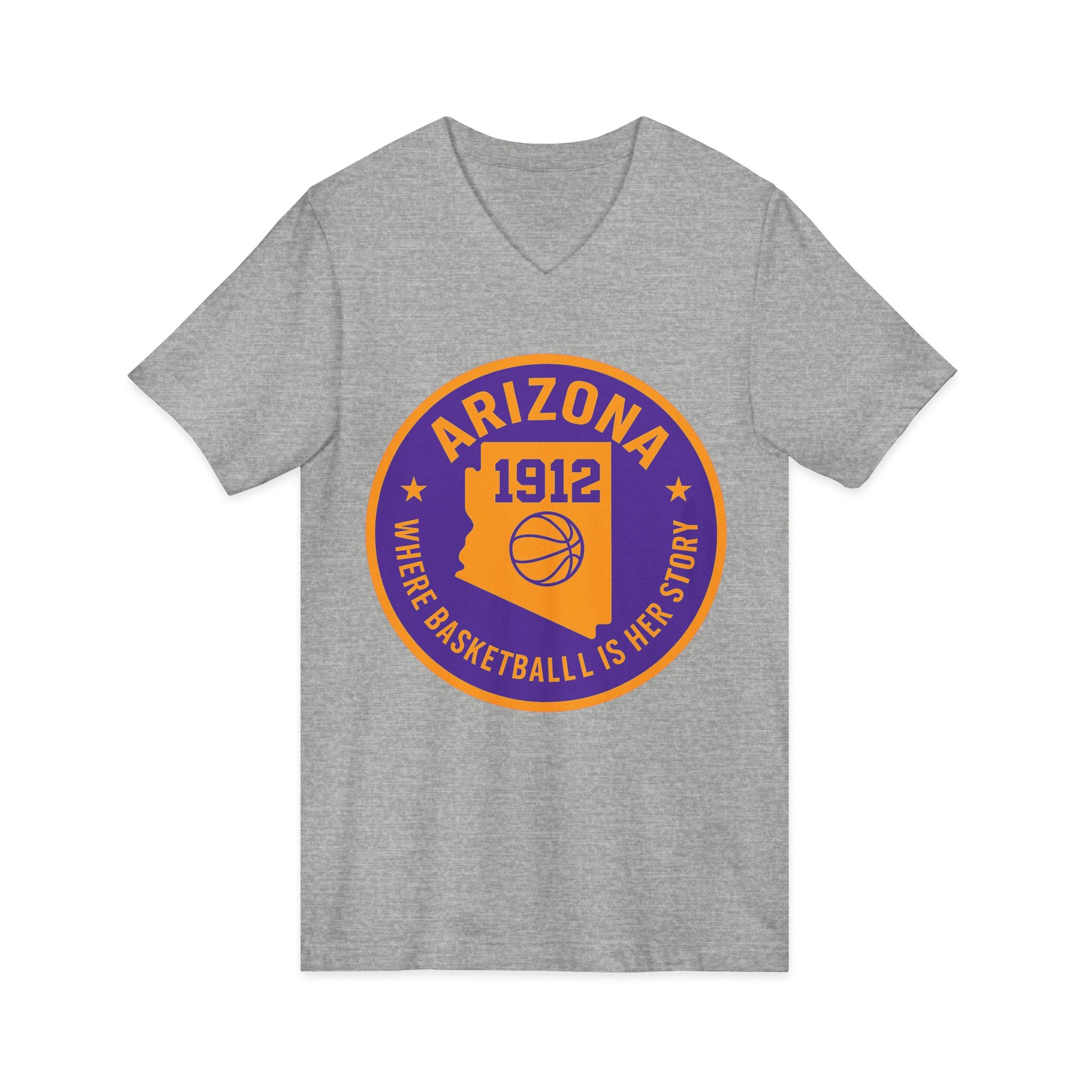 Arizona Basketball Women’s V-Neck Tee -Celebrate Your Love for the Game!