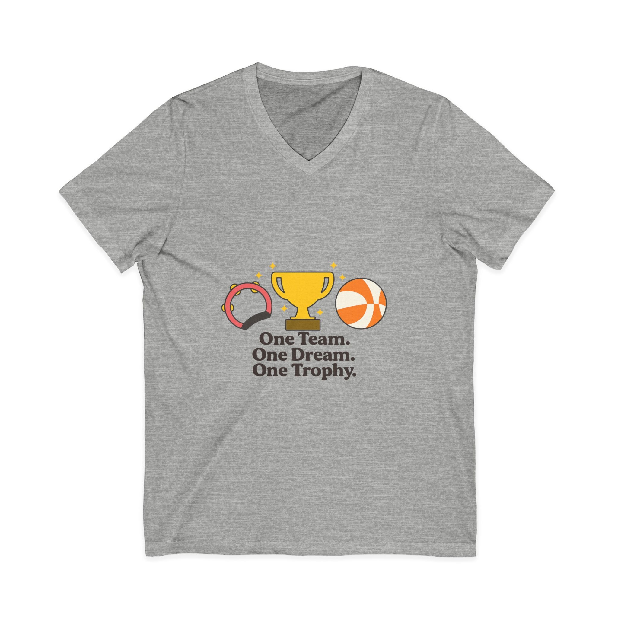 Unisex Jersey Short Sleeve V-Neck Tee